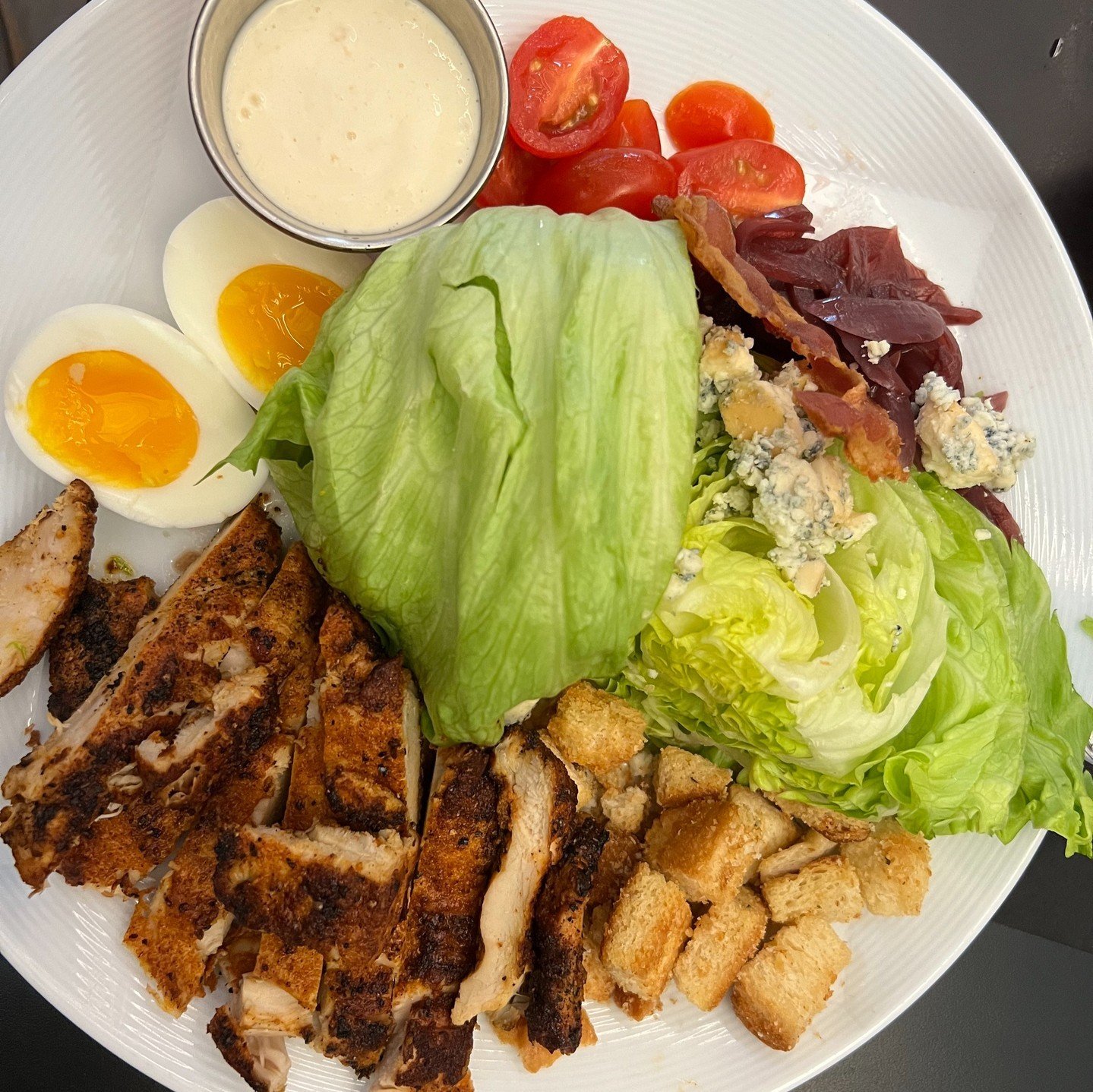 Salads taste so much better when you don't have to make them. #NationalSaladMonth
🥗 Wedge Salad w/ Blackened Chicken
🥗 Roasted Beets Salad
🥗 CZR w/ Salmon
 #salad #craveakron #eatdrinkcrave #akroneats #eatlocalohio #akron #akronohio #summitcounty 