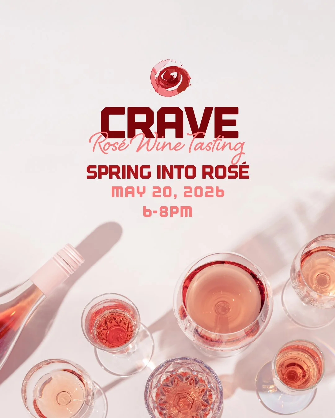 🌷 Ros&eacute; lovers, this one&rsquo;s for you! Join us at Spring Into Ros&eacute; &mdash; a wine tasting event made for sipping, swirling, and falling in love with delicate pink pours. 💕

📅 Wednesday, May 20 @ 6PM (Mark your calendar!)
💲 $30 at 