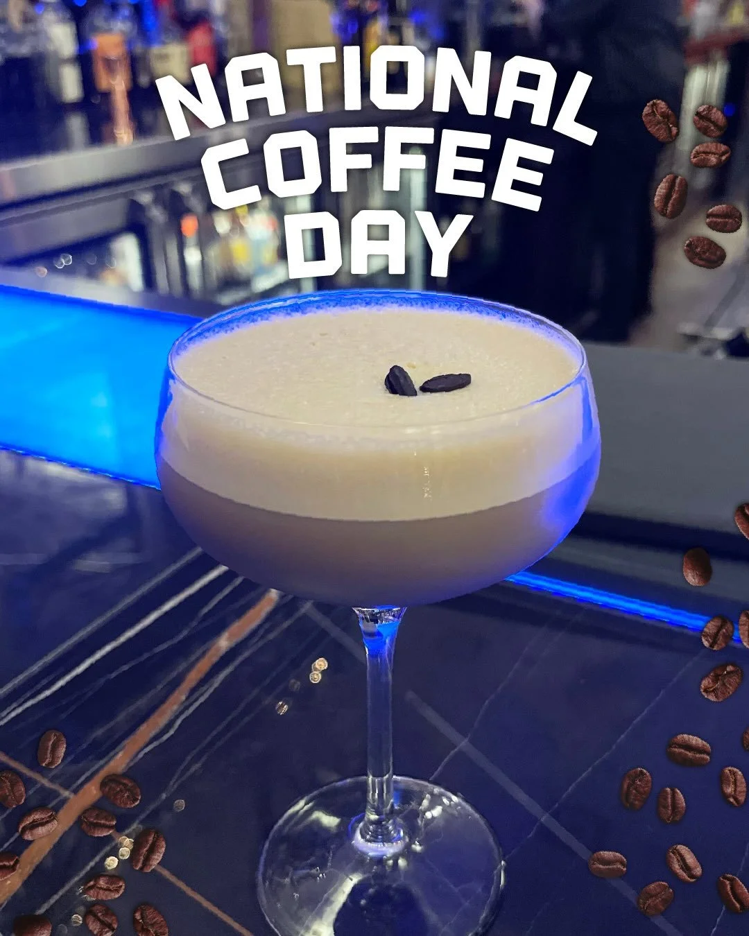 Three pours. One holiday. 

For National Coffee Day, the Espresso Martini is the obvious move: bold, silky, and just enough buzz to keep the night going. 

Skipping booze? MOCHA &ldquo;NOT&rdquo; TINI | Espresso. Chocolate. Vanilla Creamer. Topped wi
