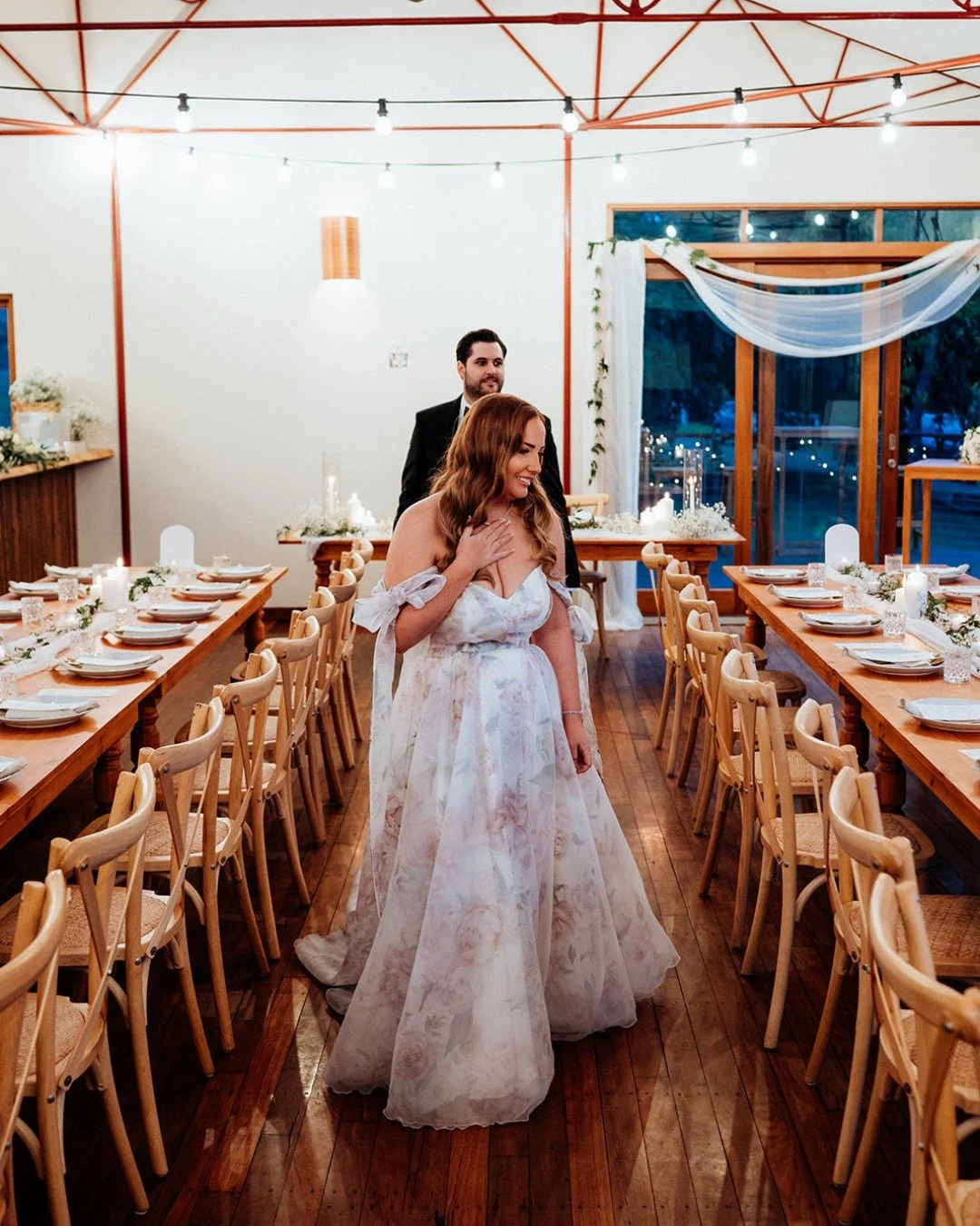 That first look moment. Madi&rsquo;s reaction says it all. Pure joy, happy smiles, and love at first sight with her beautifully styled reception in The Shed. 

Our team had so much fun bringing her vision to life.

💌 Dreaming of your own unforgettab