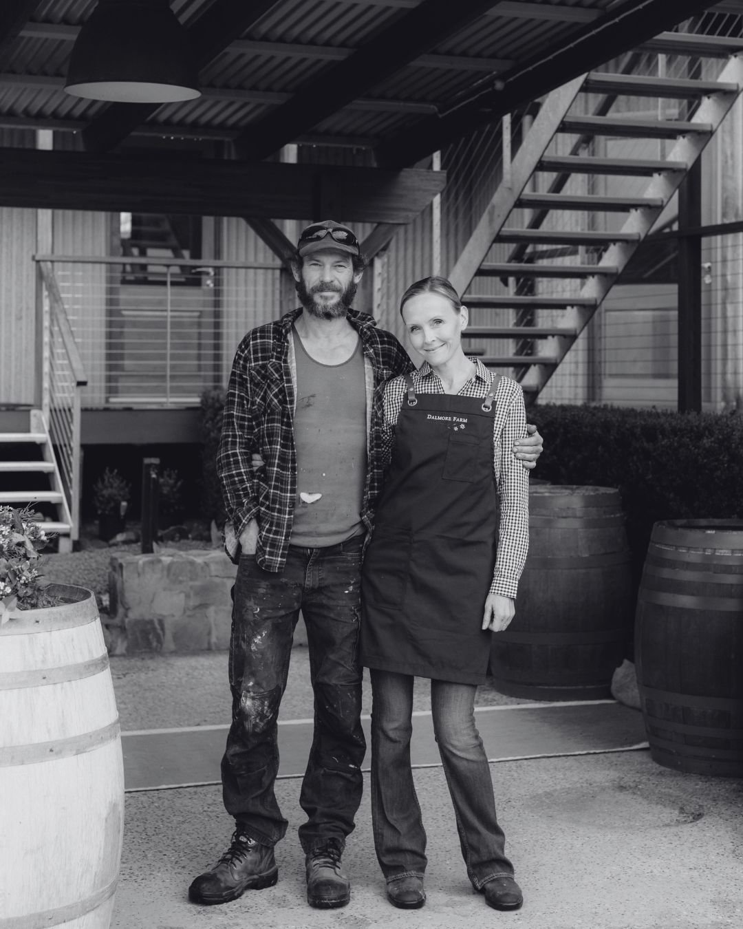 Hi, we&rsquo;re Emilie and Danny, and Dalmore Farm has been our home and heart for years.

We&rsquo;ve poured our love into every corner of this property to create a place that&rsquo;s beautiful, welcoming, and full of memories. 💛

Every wedding, ev