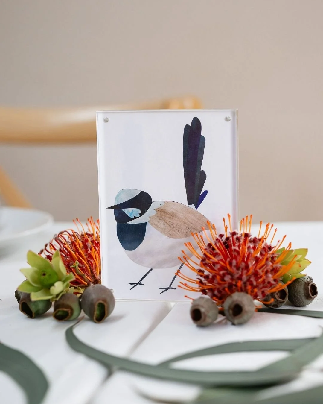 A love story told through the smallest, most meaningful details.

Steph + Conor&rsquo;s seating chart was brought to life by hand-painted native birds, created by Steph&rsquo;s cousin @sarahrhfallon as a nod to Steph's work in conservation. 

A celeb