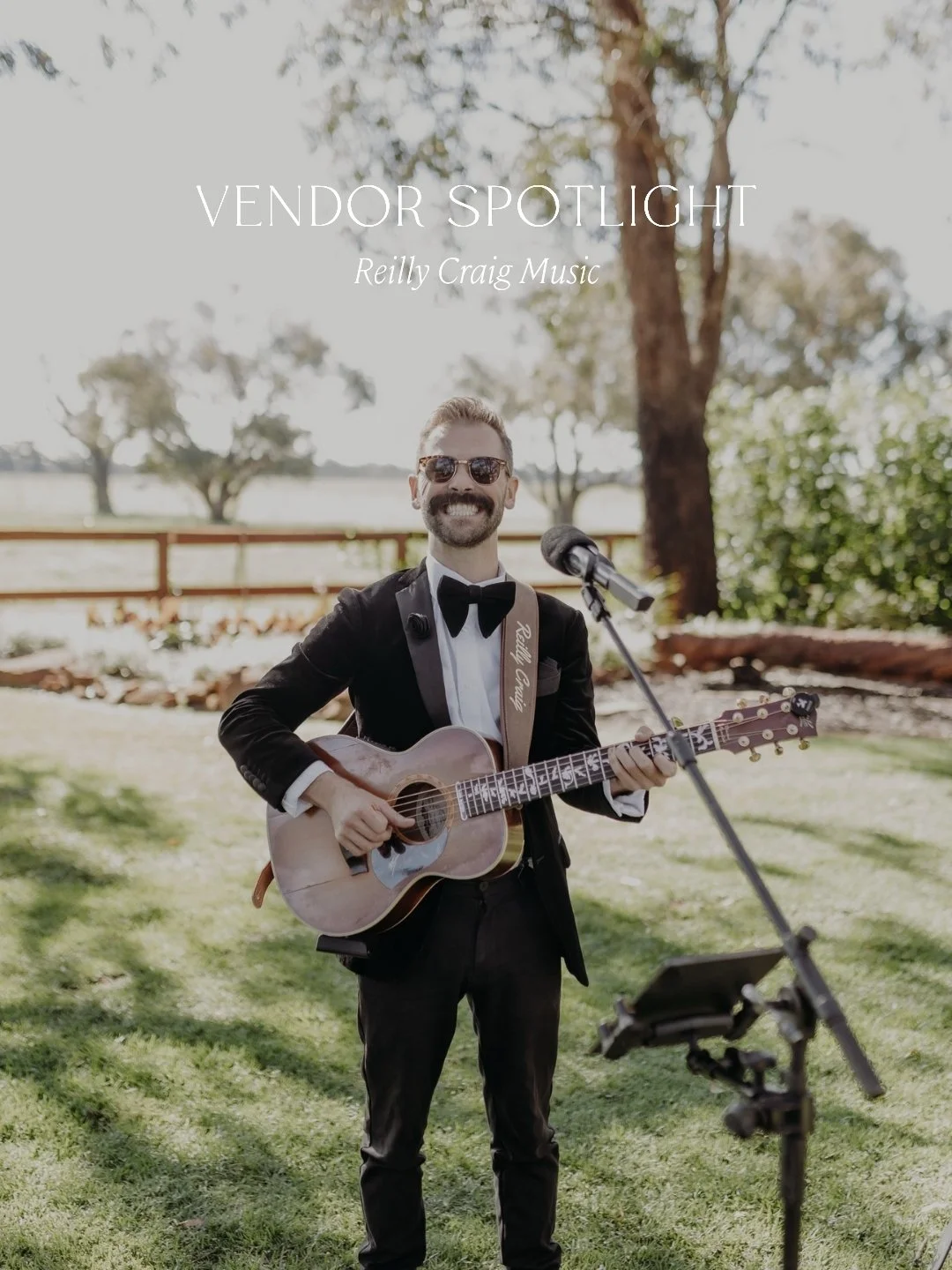 Live music has a way of transforming a wedding from beautiful to unforgettable. @reillycraigmusic brought exactly that to Malia + Luke's celebration, setting the perfect tone for their day.

If you're thinking about live music for your wedding, we're