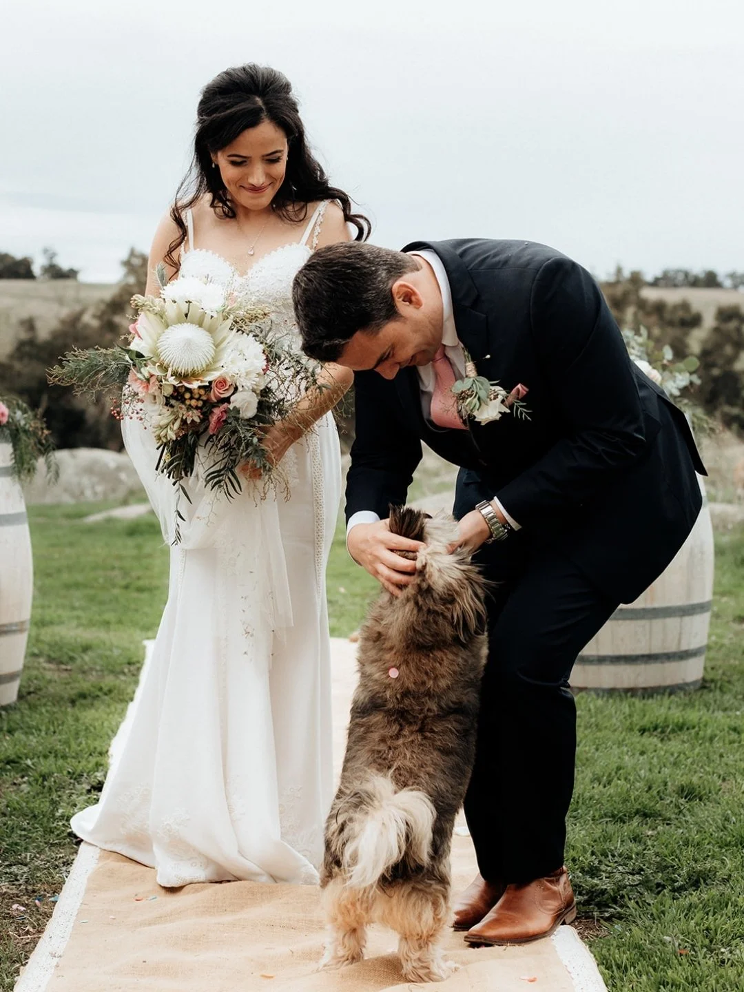 Our pets are so important to us, and we often find they manage to bring even more personality and love to an already special celebration 🐾 

Planning to include your pet? Ask us how we can make it part of your day.

Tala + Tyson's wedding, as captur