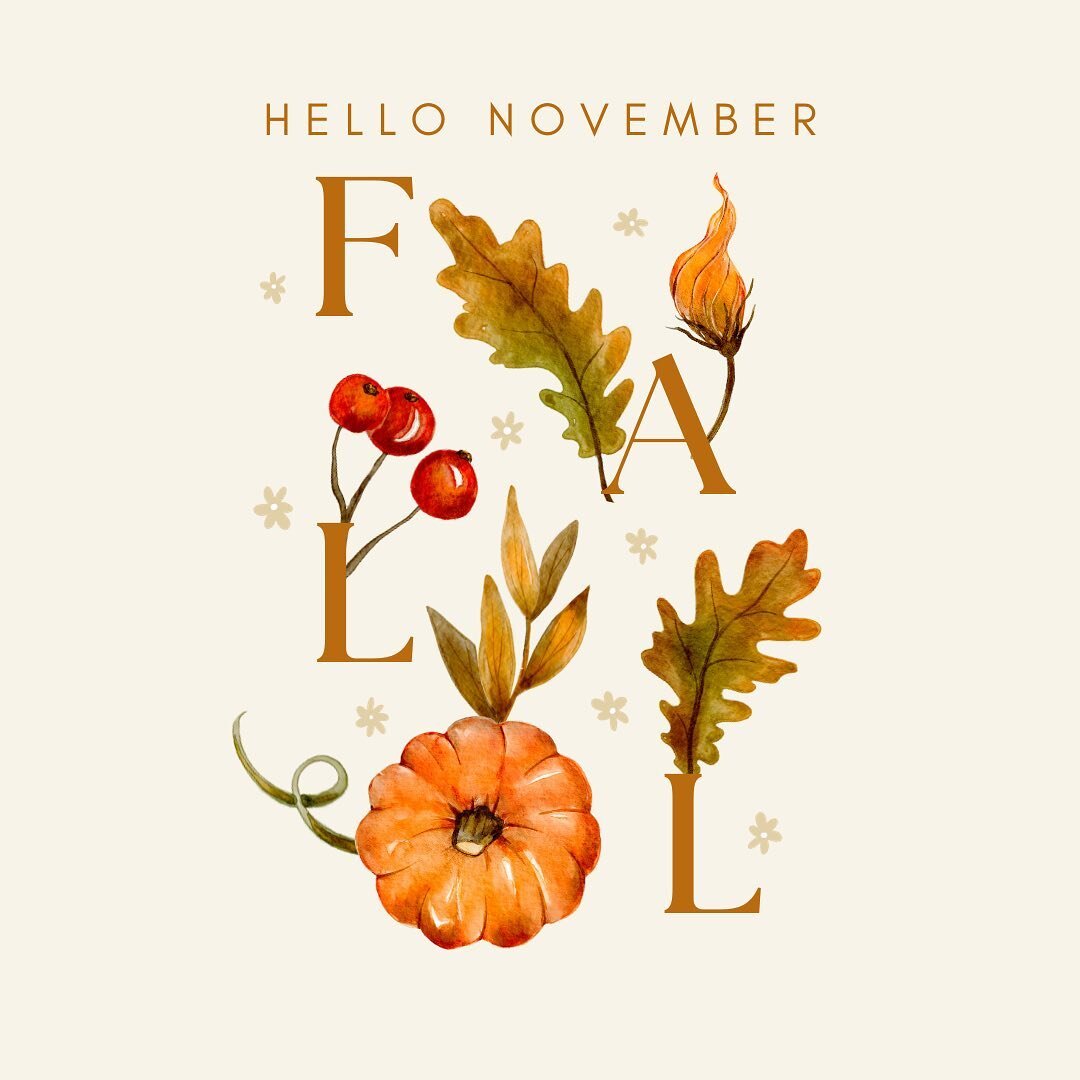 Hello November! The kiddos at Storybook Cottage have been enjoying everything autumn, &amp; cannot wait for the holidays 🦃🍁