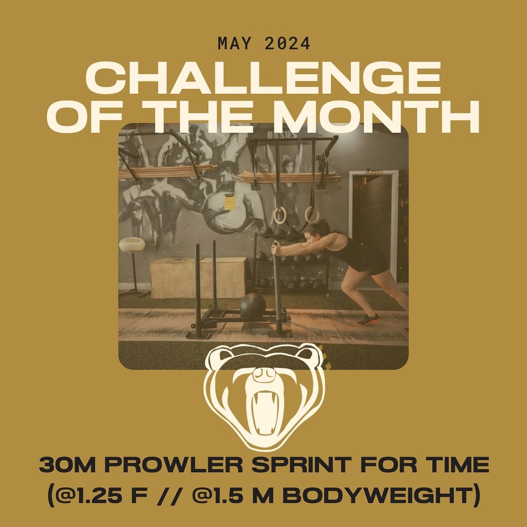 😤May Challenge of the Month: 30m Prowler Sprint For Time Hang😤

Challenge details:
How fast can you push the prowler for 30 metres?

- Women have 1.25 bodyweight on the prowler
- Men have 1.5 bodyweight on the prowler

Our coaches have given it go 