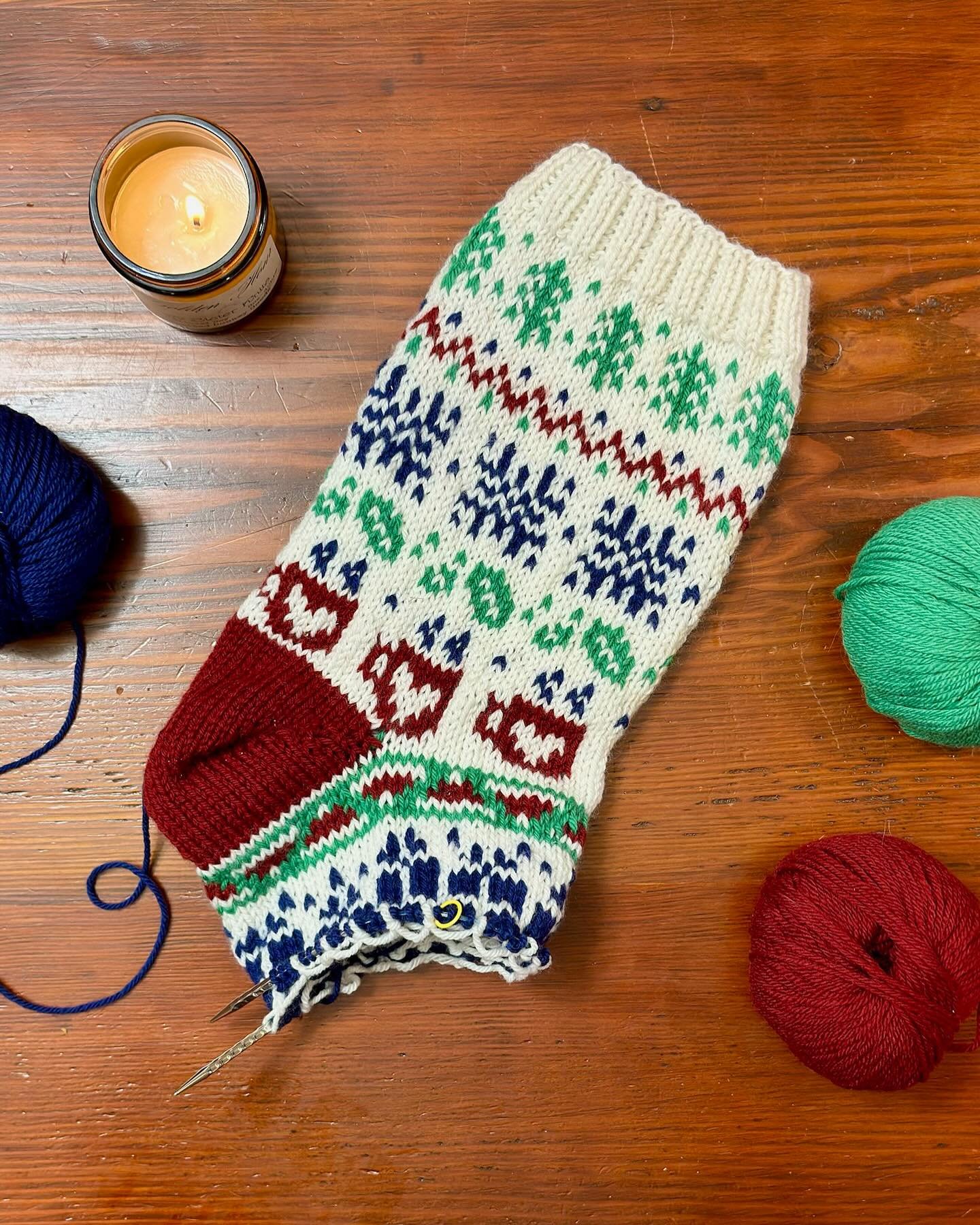 This is happening in July. A KAL with @hubbardjenny  #christmasinjuly  #christmas  #doers #makers #signup #wool #handmade #handwork #byhand #slowfashion  #colorwork  #colorworkknitting  #craft #create #lys #fortcollins #lovetoknit  #learntoknit
