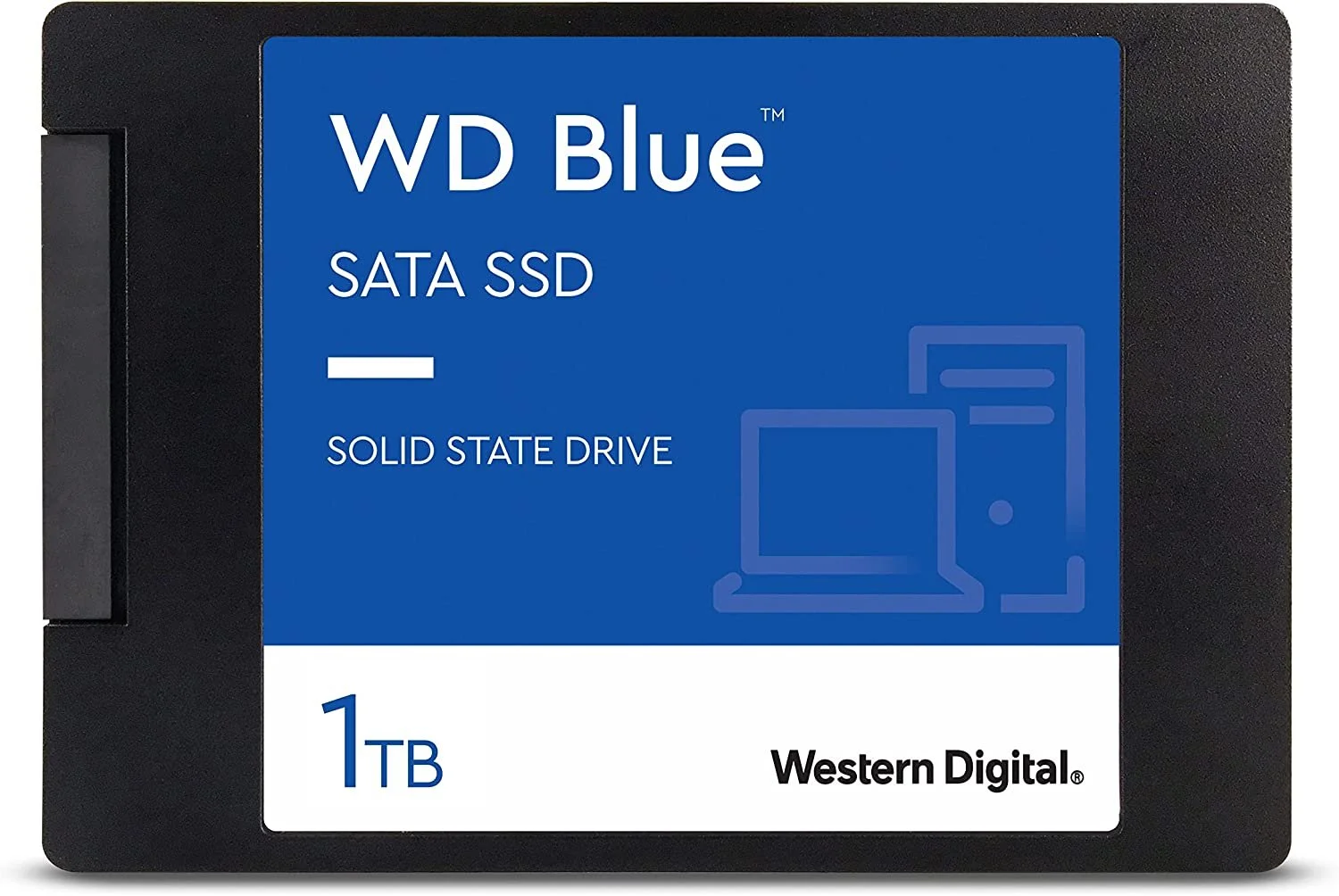 Western Digital 1TB WD Blue 3D NAND Internal PC SSD - SATA III 6 Gb/s, 2.5"/7mm, Up to 560 MB/s - WDS100T2B0A