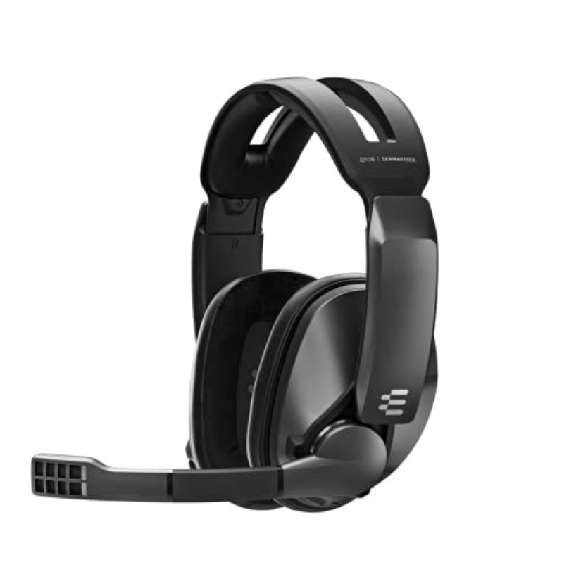 Sennheiser GSP 370 Over-Ear Wireless Gaming Headset, Low-Latency Bluetooth,Noise-Cancelling Mic, Flip-to-Mute, Audio Presets - PC, Mac, Windows, and PS4 Compatible - Black
