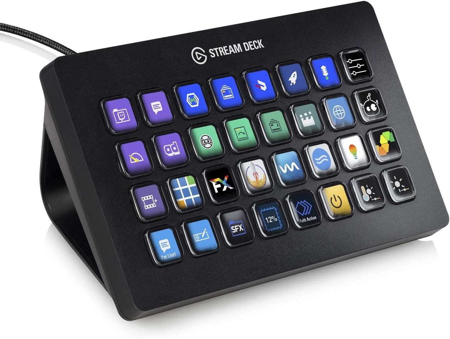 Elgato Stream Deck XL – Advanced Studio Controller,&nbsp;32&nbsp;macro&nbsp;keys,&nbsp;trigger actions&nbsp;in&nbsp;apps&nbsp;and&nbsp;software
