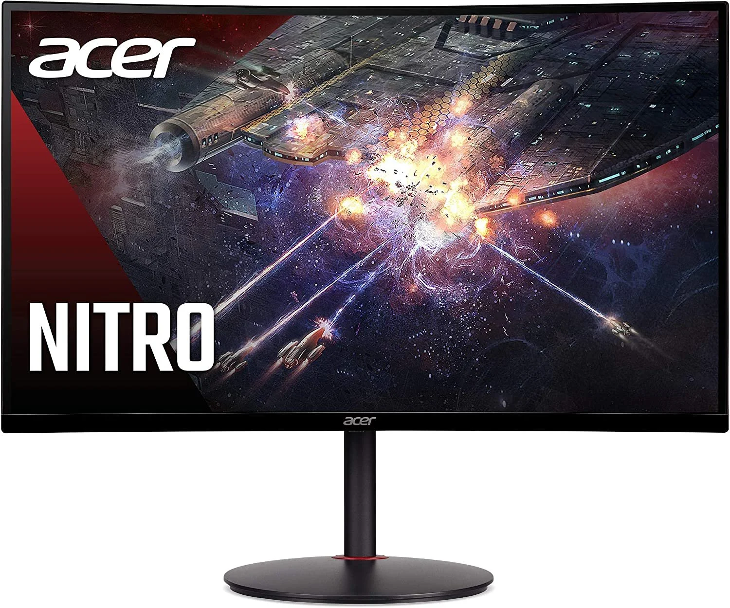 Acer Nitro XZ270 Xbmiipx 27" 1500R Curved Full HD (1920 x 1080) VA Zero-Frame Gaming Monitor with Adaptive Sync, 240Hz Refresh Rate and 1ms VRB (Display Port &amp; 2 x HDMI 2.0 Ports) , Black
