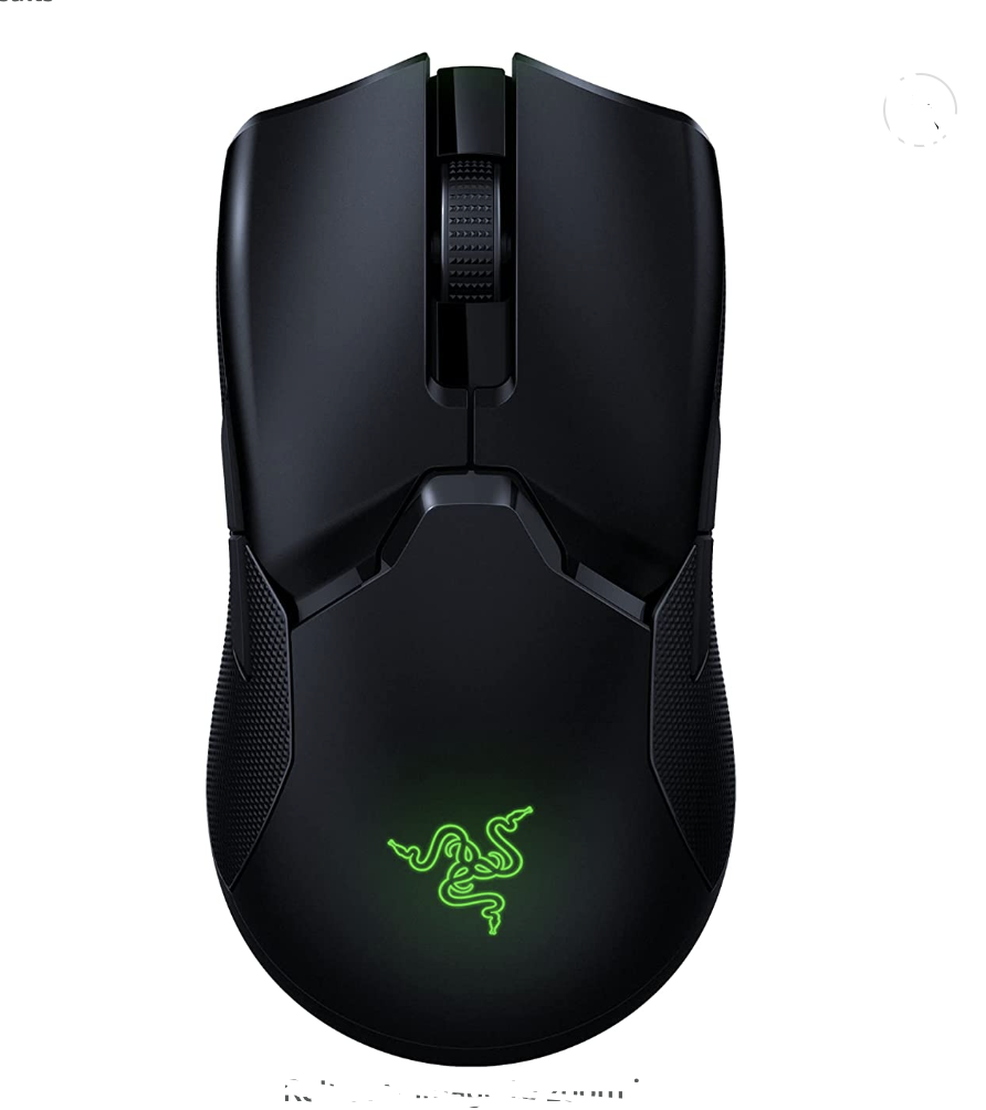 Razer Viper Ultimate Lightweight Wireless Gaming Mouse: Fastest Gaming Switches - 20K DPI Optical Sensor - Chroma Lighting - 8 Programmable Buttons - 70 Hr Battery - Classic Black