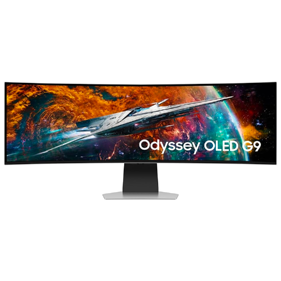 SAMSUNG 49" Odyssey OLED G9 G95SC Series Curved Smart Gaming Monitor, 240Hz, 0.03ms, Dual QHD, Neo Quantum Processor Pro, DisplayHDR 400, AMD FreeSync Premium Pro, LS49CG954SNXZA, 2023