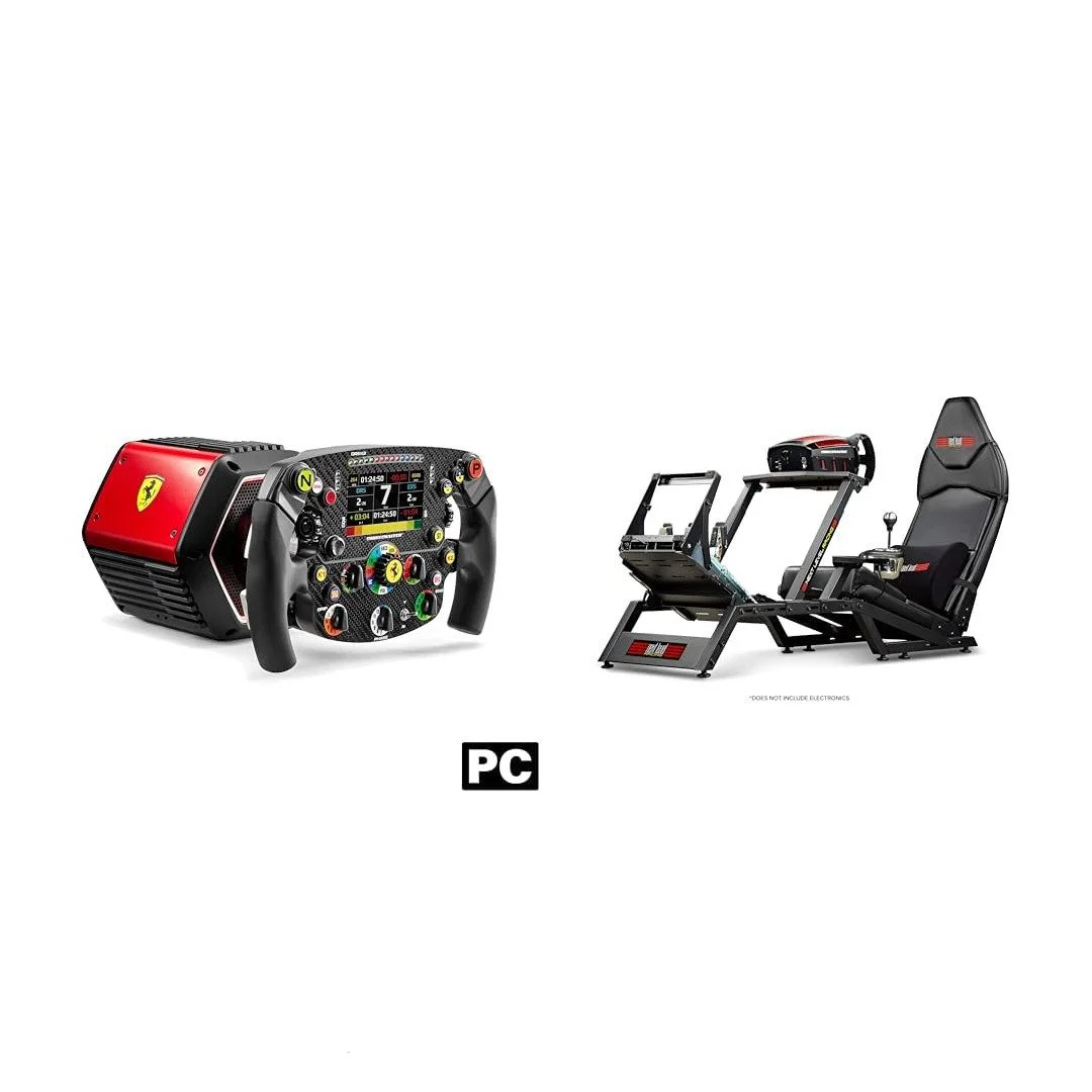 THRUSTMASTER T818 Ferrari SF1000 &amp; Next Level Racing F-GT Racing Cockpit
