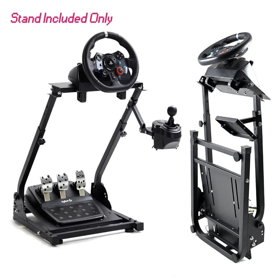 Minneer Foldable Steering Racing Wheel Stand Fit for Logitech/Thrustmaster/Fanatec