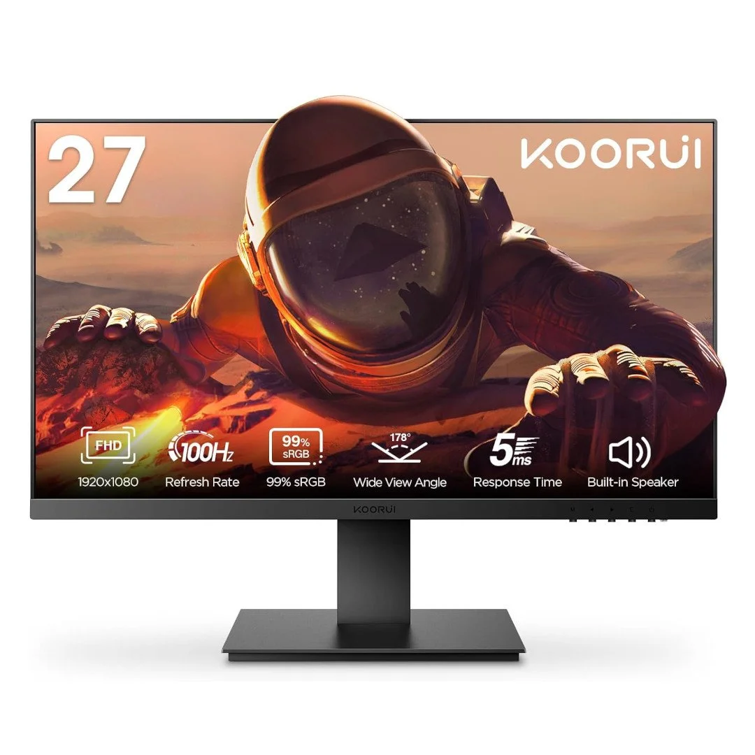 KOORUI Computer Monitor 27 Inch 100Hz FHD