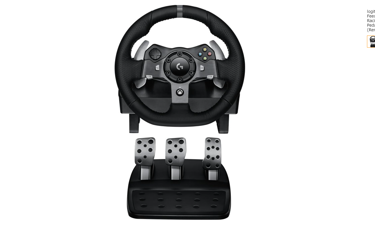 Logitech G920 Driving Force Racing Wheel and Pedals