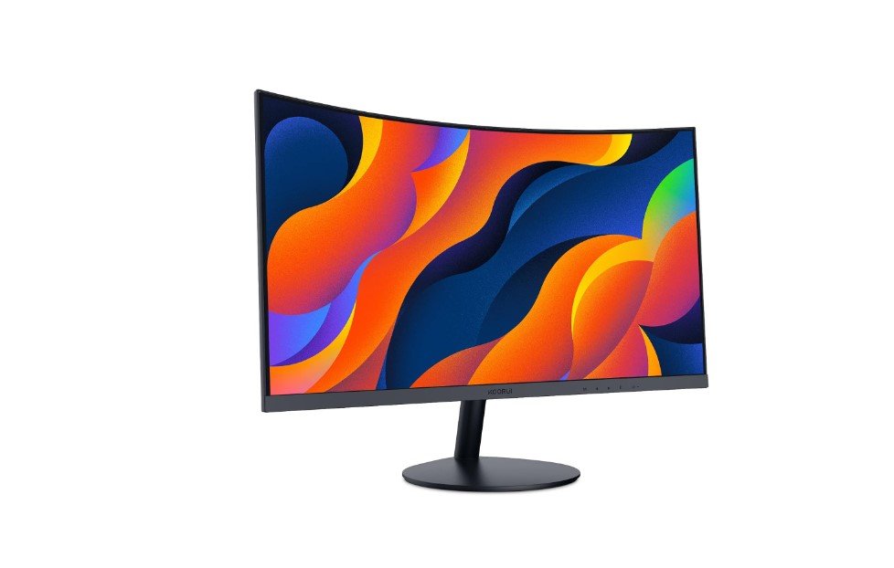 KOORUI 24-Inch Curved Computer Monitor- Full HD 1080P 60Hz