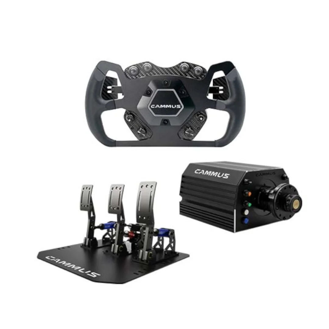 CAMMUS DDWB 15NM and LC100 Pedals and GTS Steering Wheel