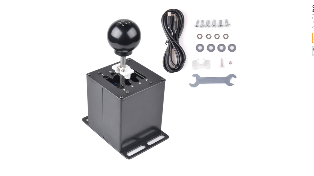 CNRAQR PC USB Racing Game Simulator Shifter