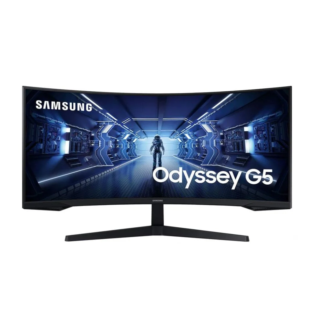 SAMSUNG 34" Odyssey G5 Ultra-Wide Gaming Monitor with 1000R Curved Screen, 165Hz, 1ms