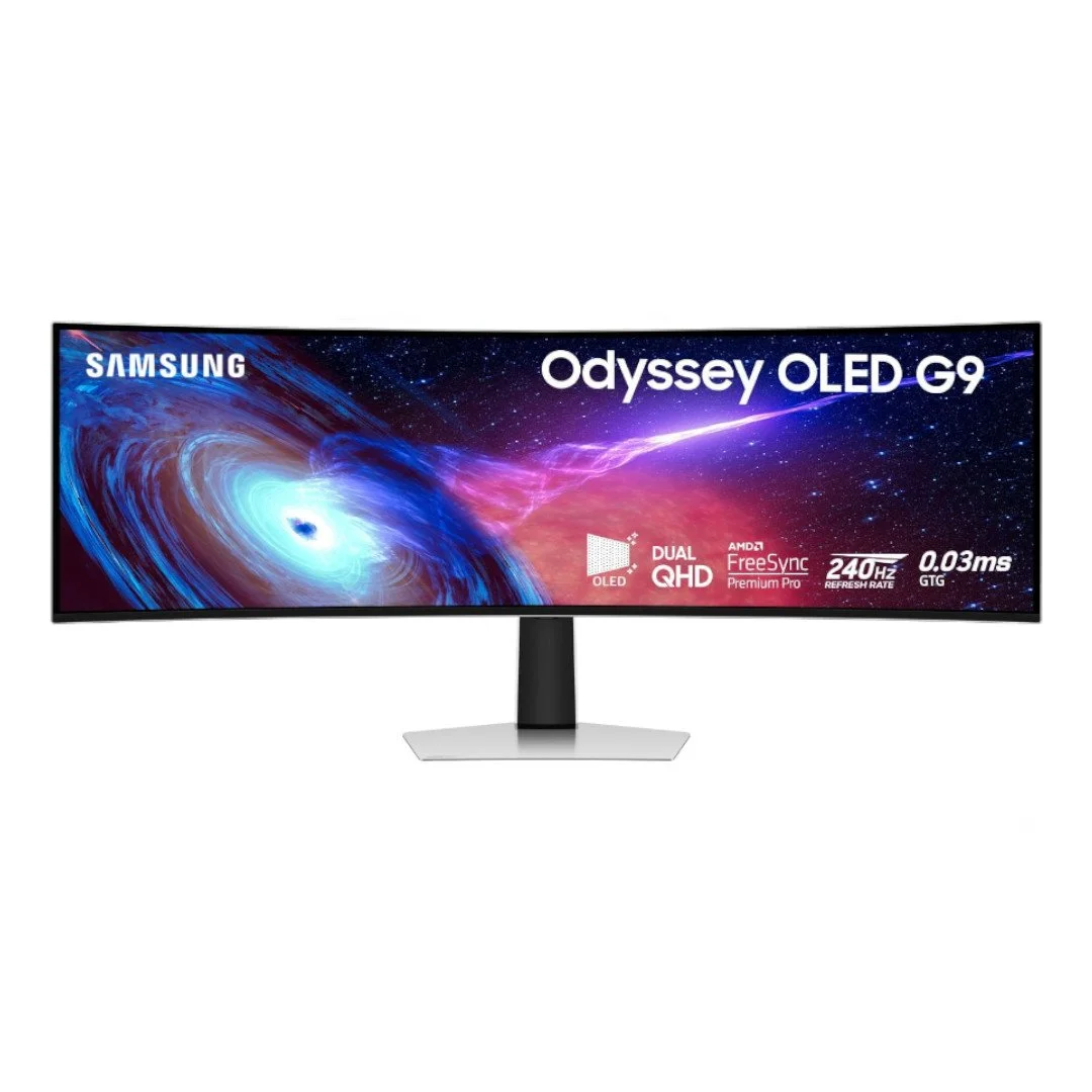 SAMSUNG 49" Odyssey G93SC Series OLED Curved Gaming Monitor, 240Hz, 0.03ms