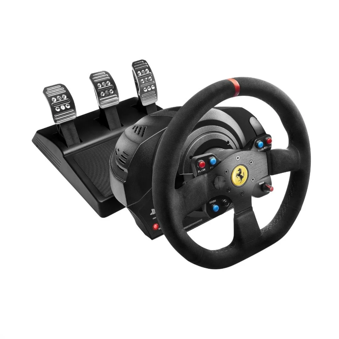 THRUSTMASTER T300 Ferrari Integral Racing Wheel Alcantara Edition Racing Wheel with pedals