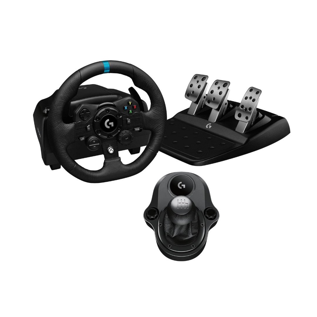 Logitech G923 Racing Wheel, Pedals and shifter