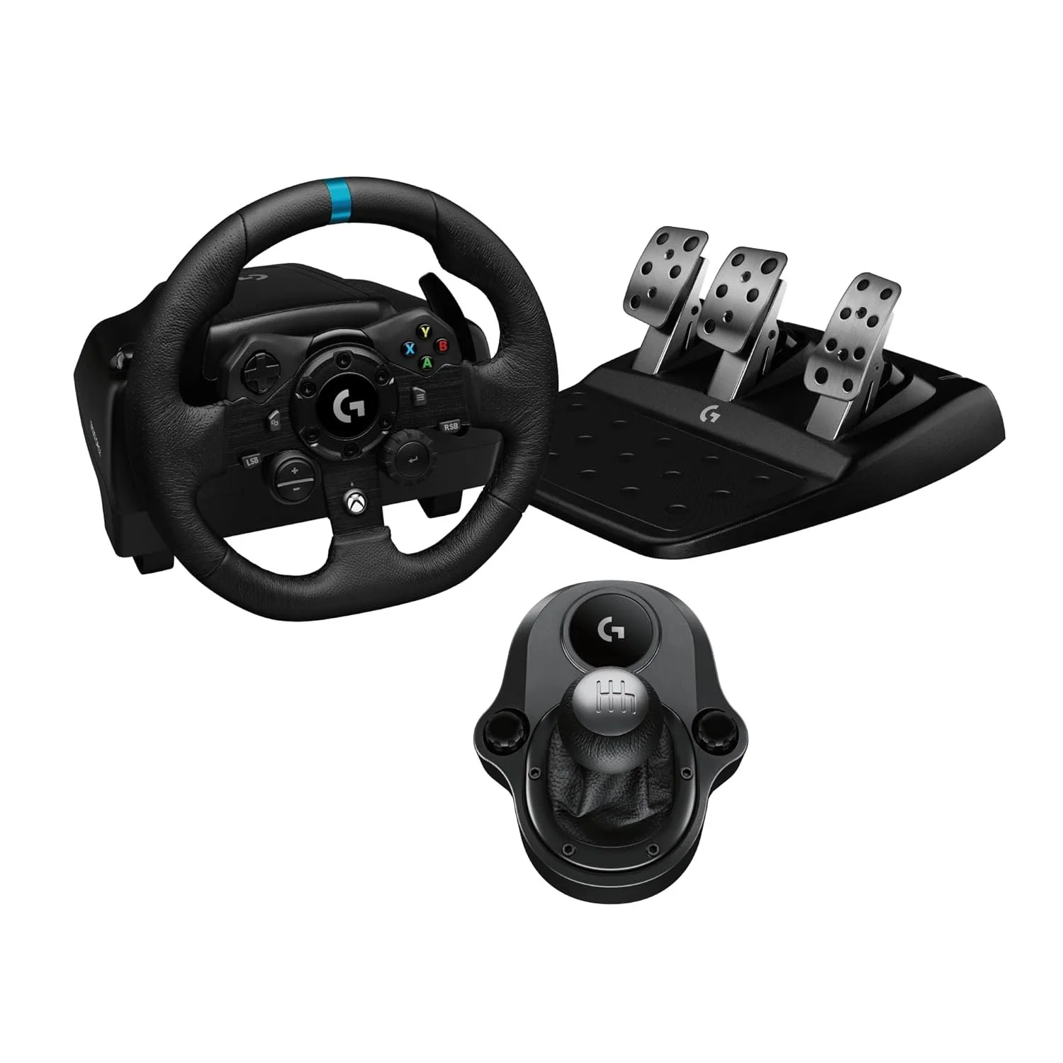 Logitech G923 Racing Wheel and Pedals, TRUEFORCE Force Feedback