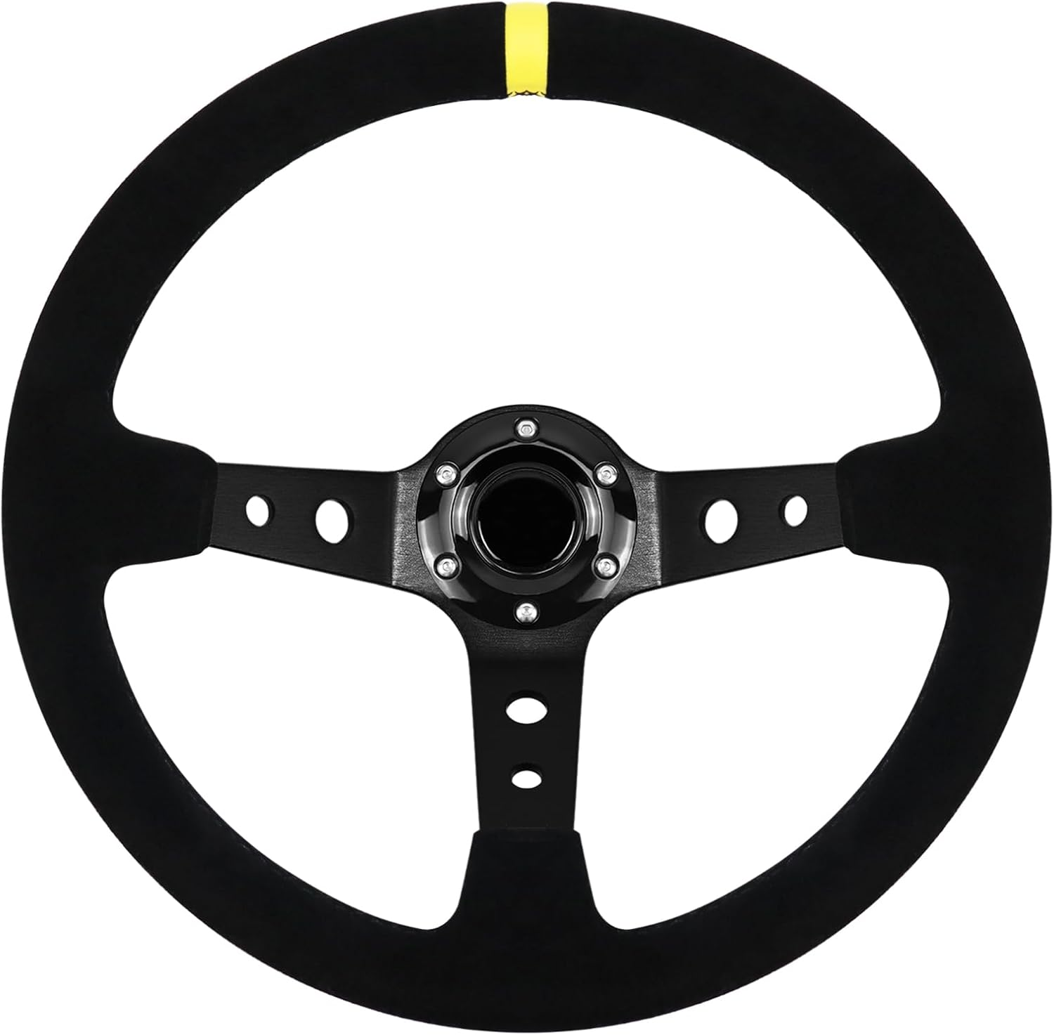 13.6" Universal Grip Suede Deep Dish Racing Wheel Rim