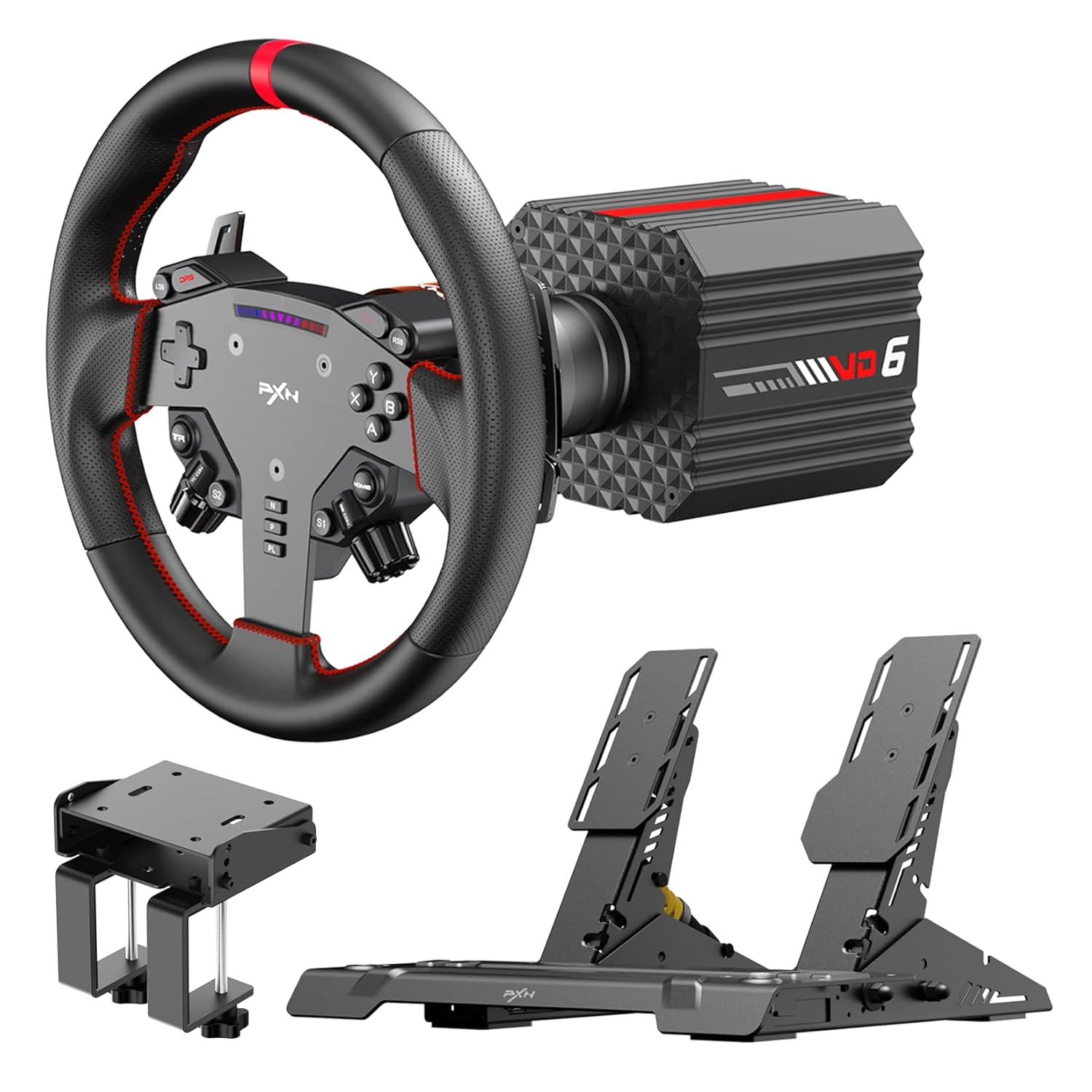 PXN Direct Drive Racing Wheel - VD6 Bundle
