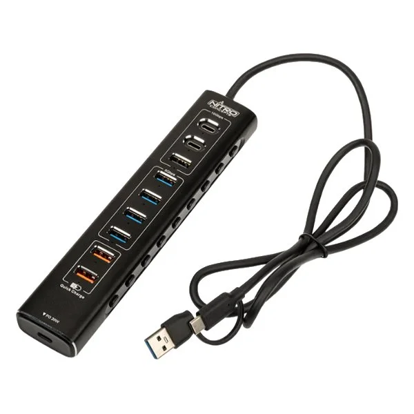 Sim Racing USB Hub UH1 10-Port - Nitro Concepts