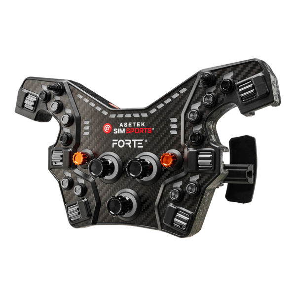 Asetek SimSports Forte® Formula Button Box (Black, Aluminum)
