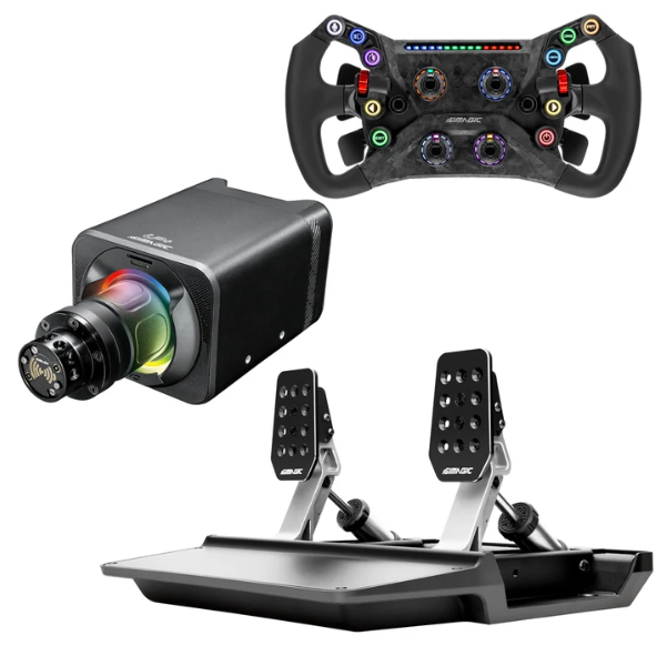 SIMAGIC Alpha EVO Sport Bundle – 9 Nm Direct Drive, Wheel and Pedals