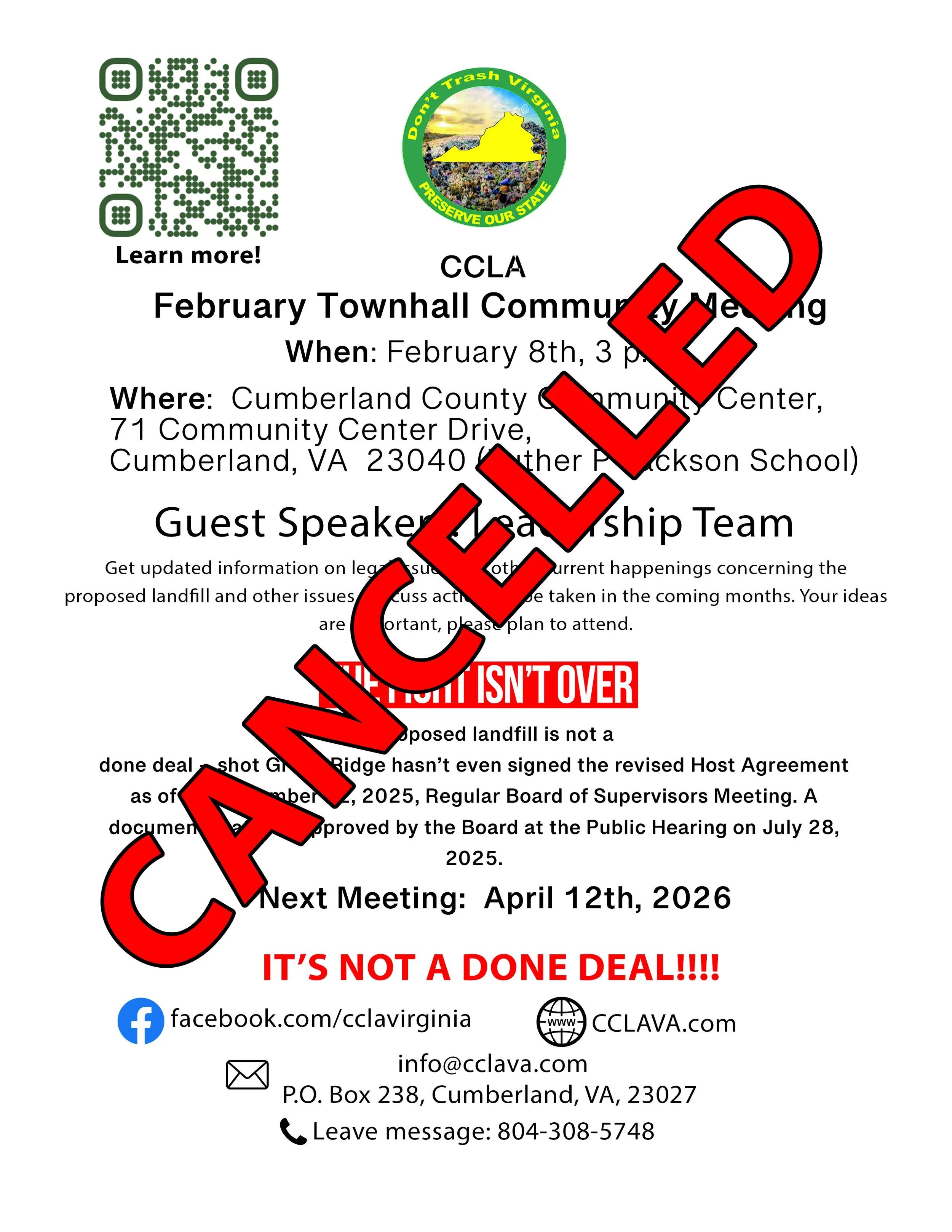 February Meeting Update