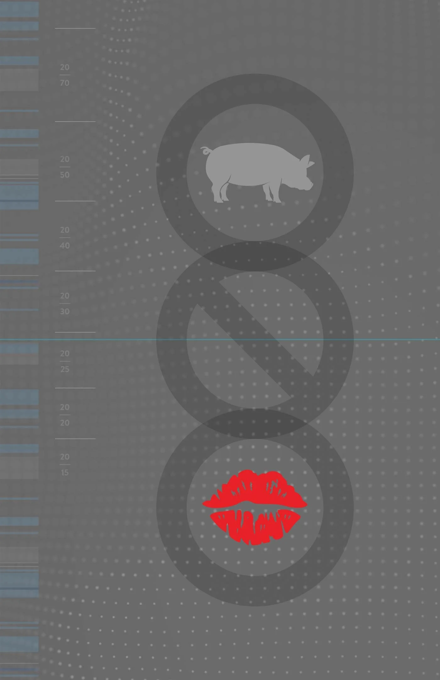 Icon illustrating the idea that branding is more that just "putting lipstick on a pig"
