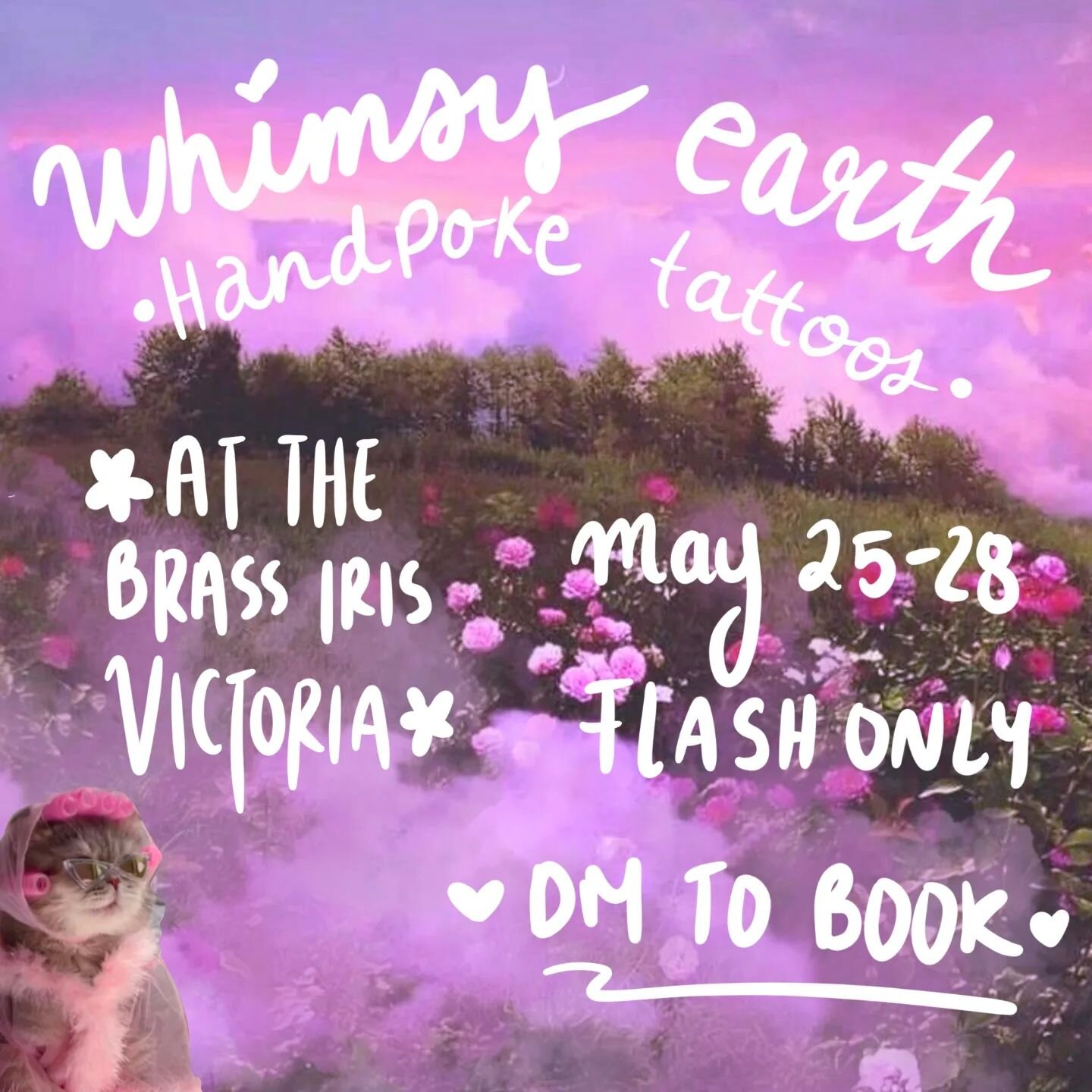 @whimsyearth is back!! Catch her May 25-28 at our studio 💕 Dm her directly to book!