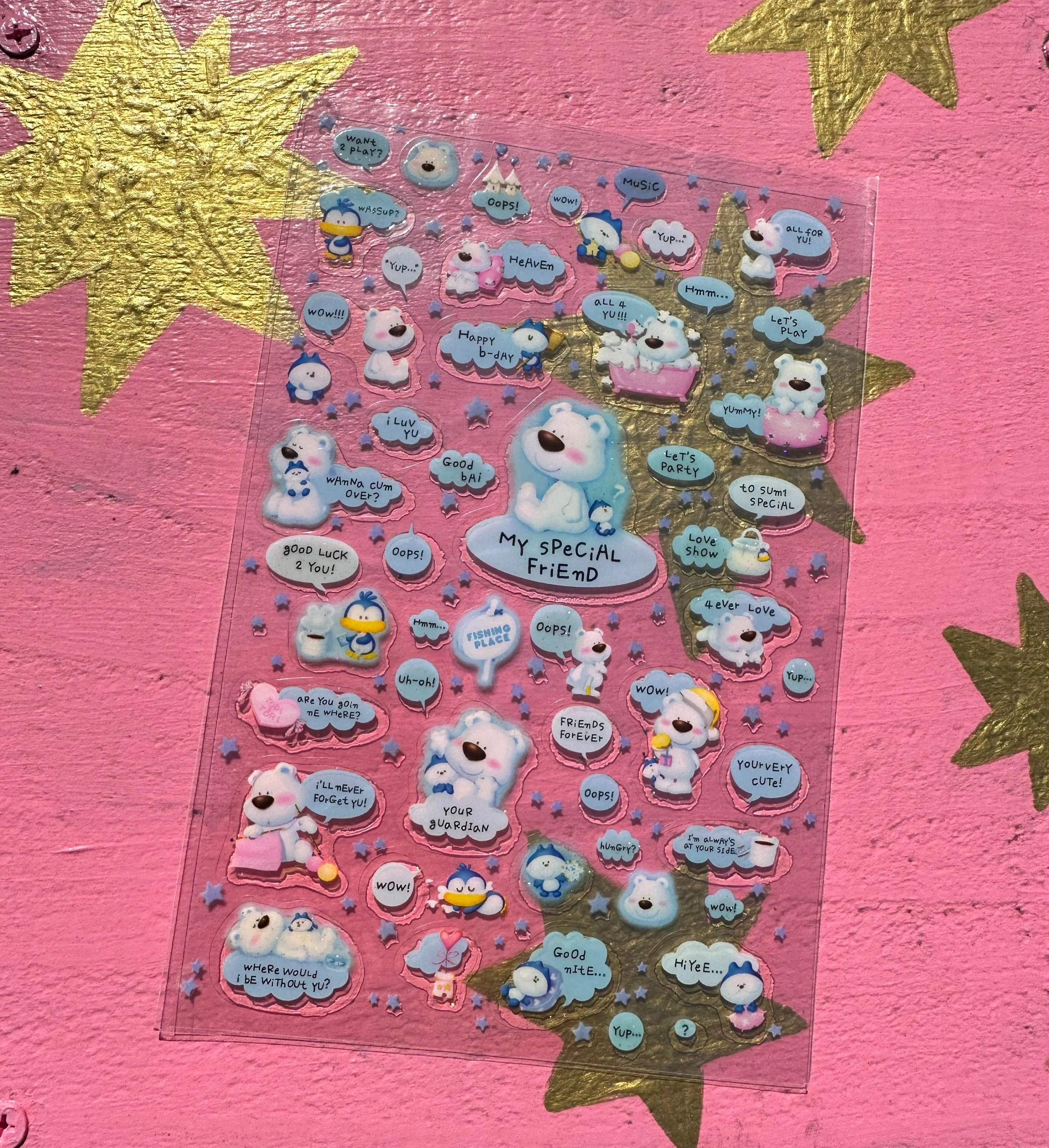 a sweet sticker sheet