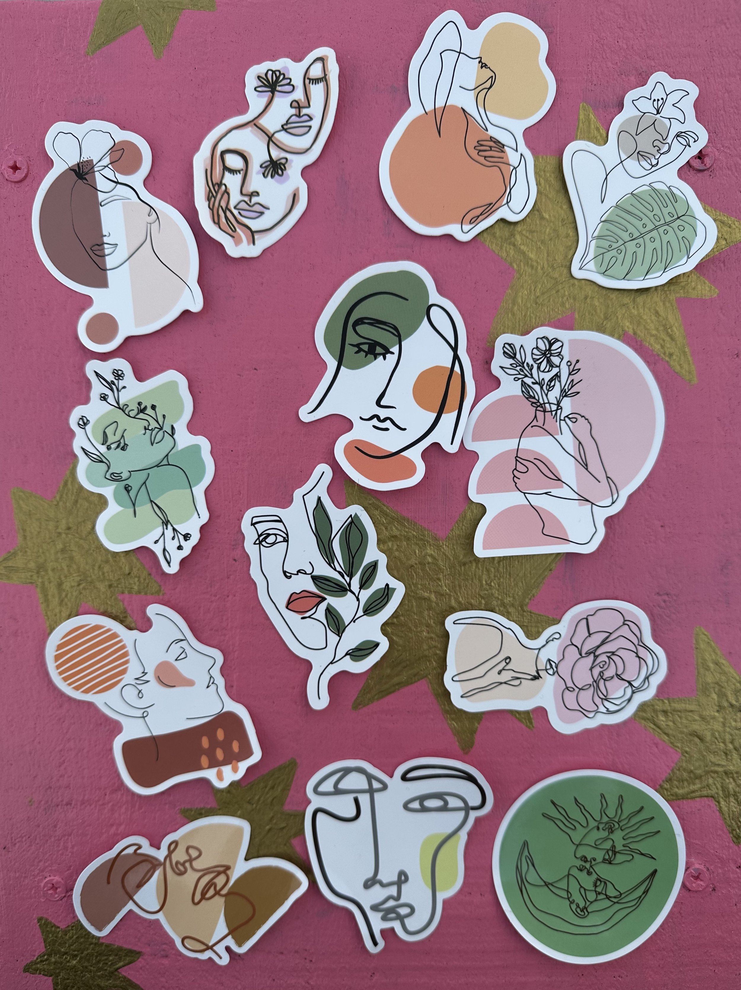 WOW. LOVE these beautiful line drawing stickers that appeared!! amazing collection for a foggy day