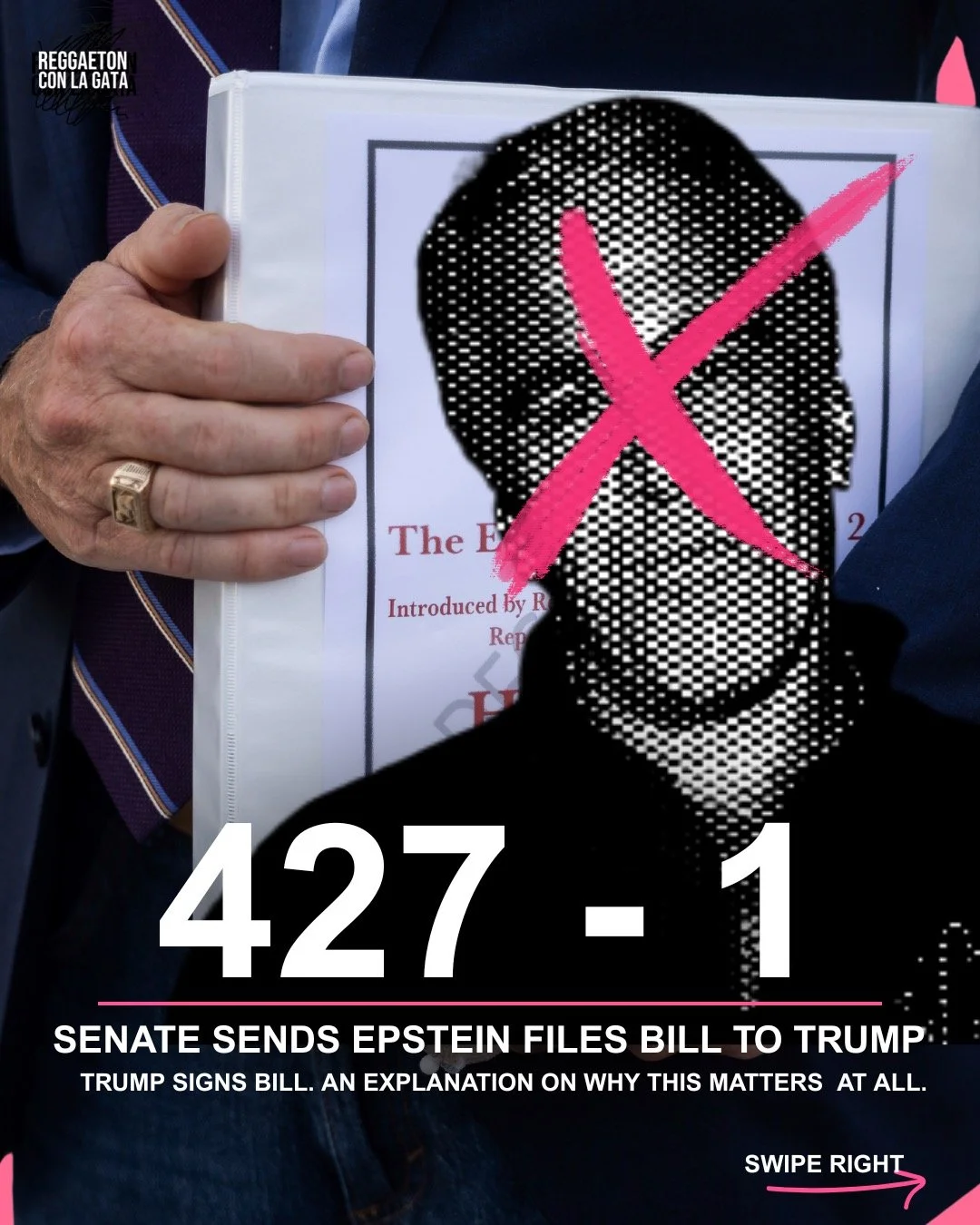 427-1 El Senado env&iacute;a a Trump el proyecto de ley sobre los "Archivos Epstein".Trump firma el proyecto de ley. Aqu&iacute; les explicamos por qu&eacute; esto es importante.