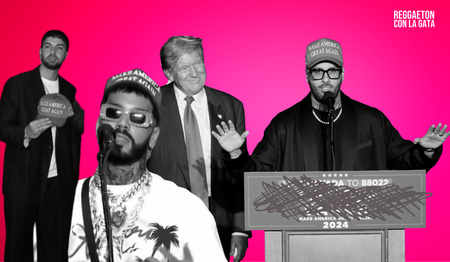 Reggaeton Artists Nicky Jam, Anuel AA, and J Quiles Appear at Trump Campaign Rallies