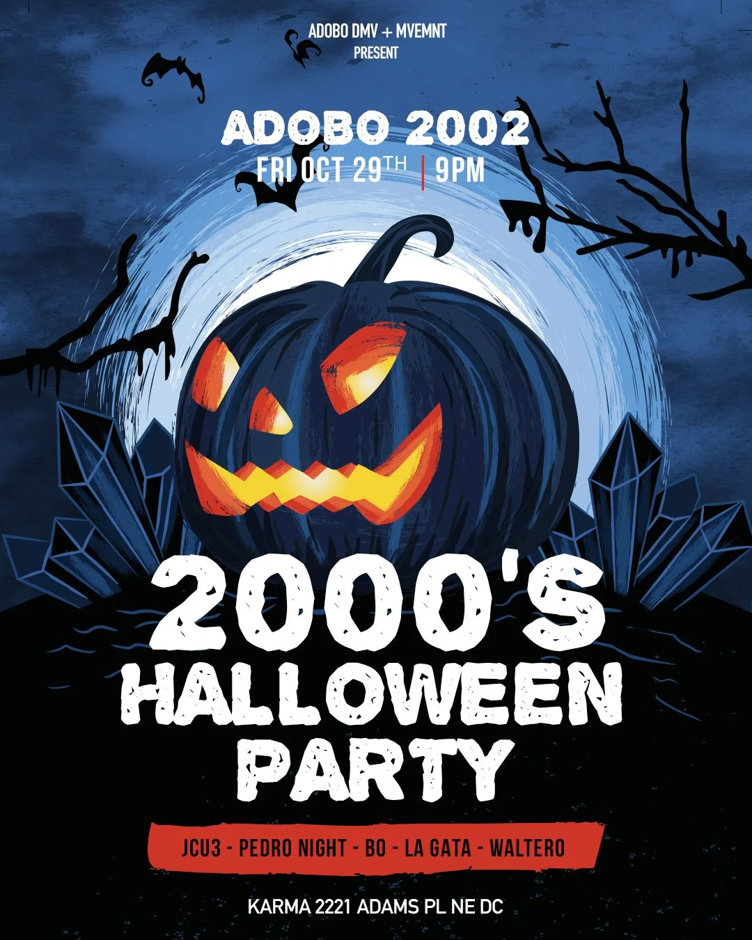 La Gata Hosts Adobo DMV 2000s Halloween Party