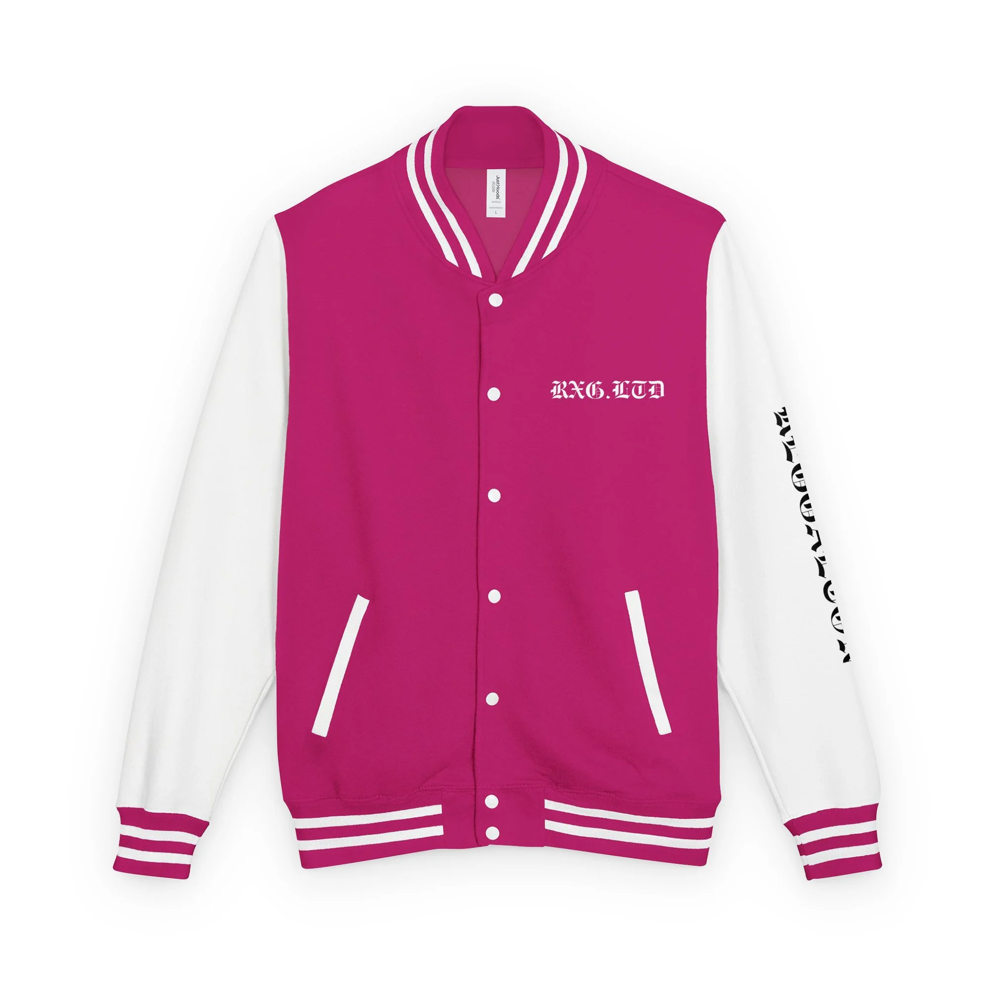 unisex-heavyweight-letterman-jacket-hot-pink-arctic-white-front-6a865ed58bbd4.jpg