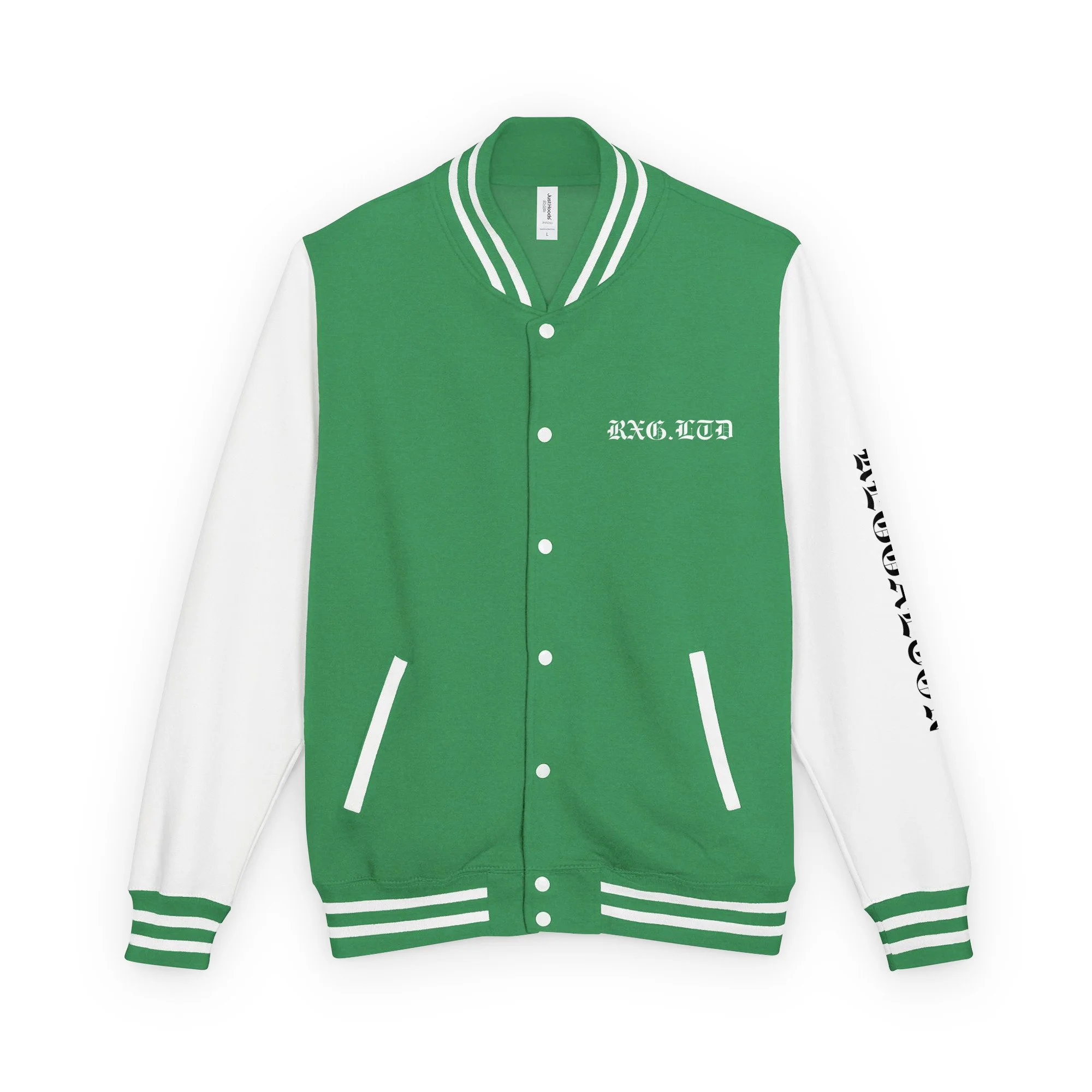 unisex-heavyweight-letterman-jacket-kelly-green-arctic-white-front-6a865ed58bd42.jpg