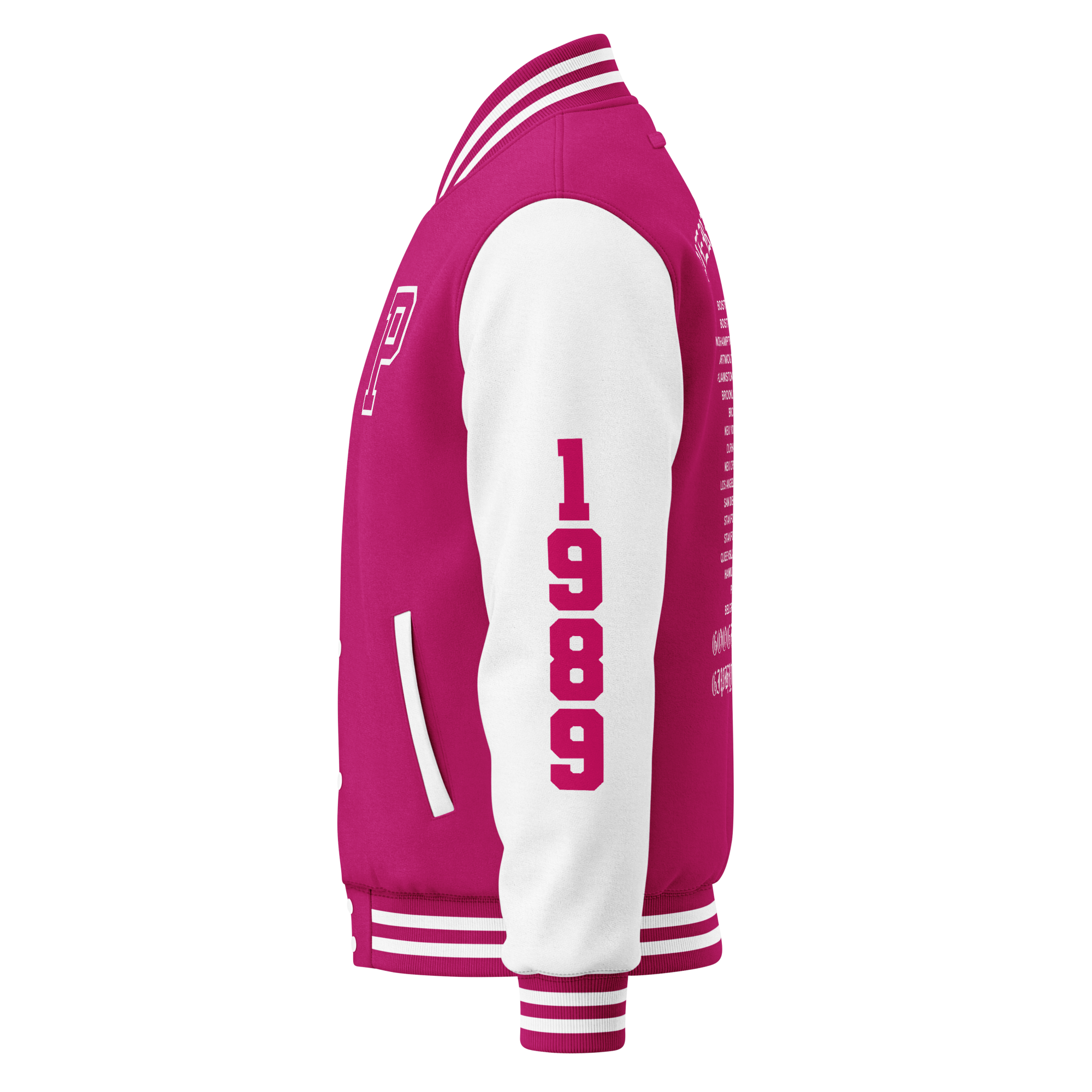 unisex-heavyweight-letterman-jacket-hot-pink-arctic-white-left-6ab0974e7e1d5.png