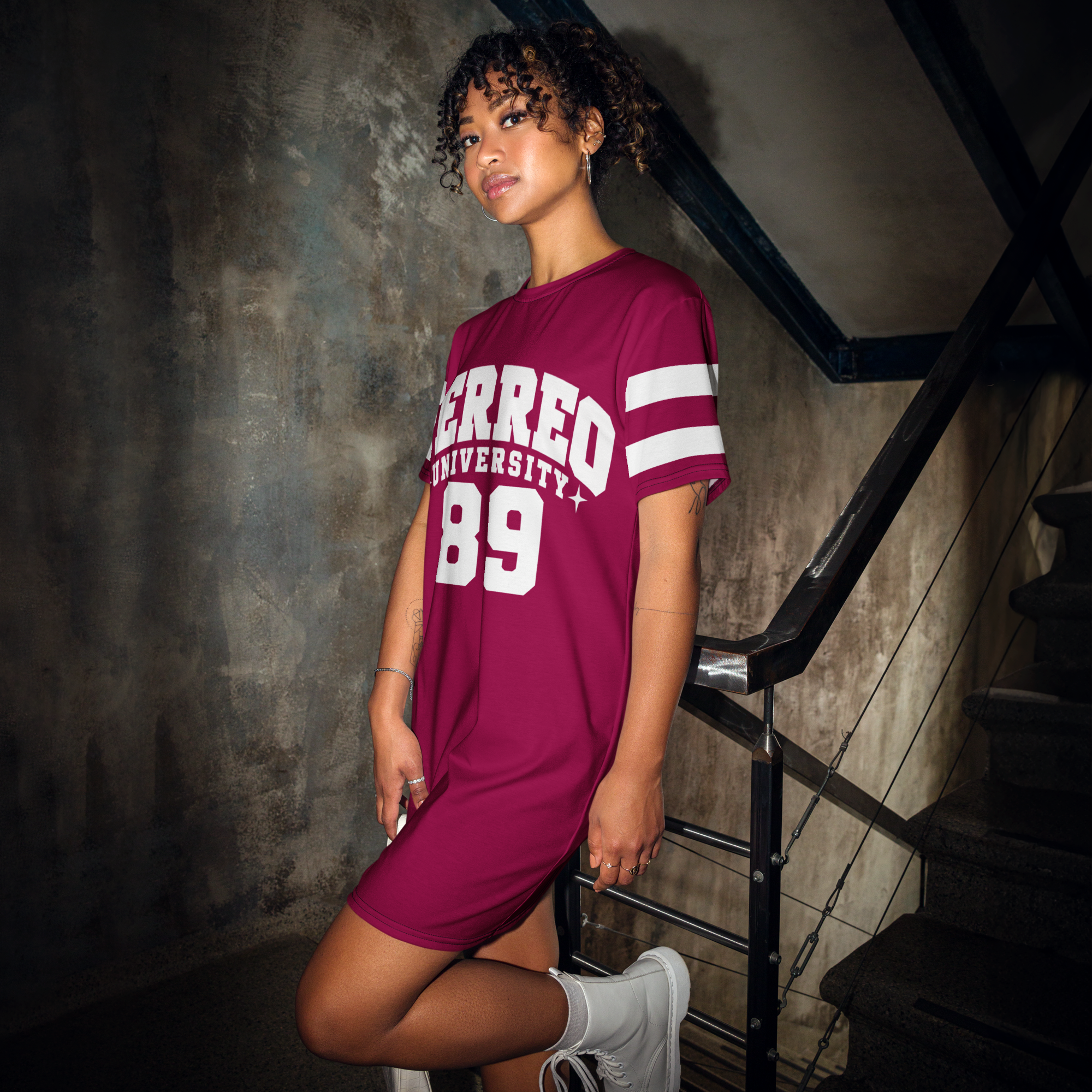 Perreo University T-shirt dress