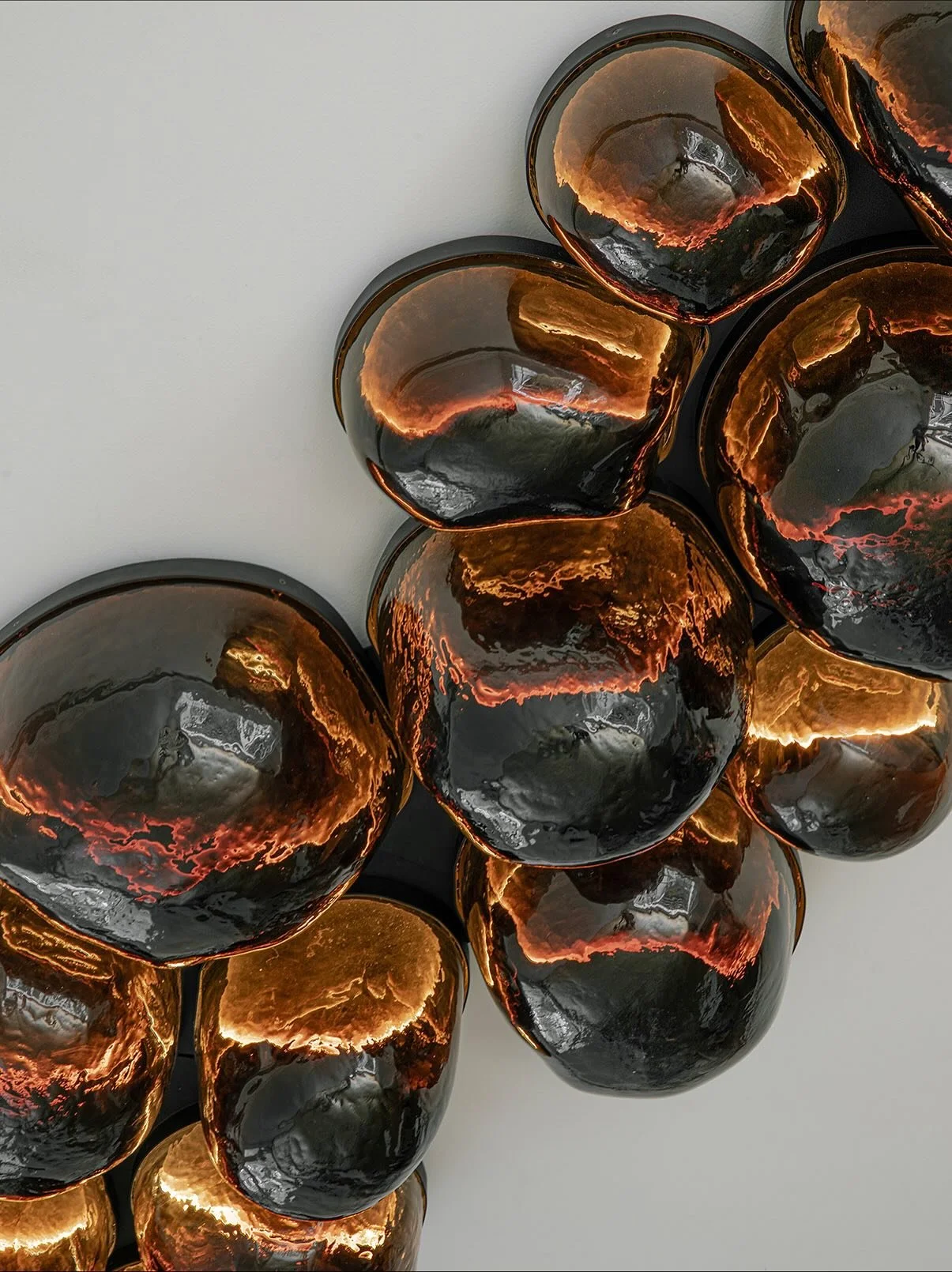 MAGMA BROWN . The Magma&nbsp;Lighting Fixture showcases EWE Studio&rsquo;s expertise in blending materials and techniques. Inspired by the shifting forms of lava and the rugged, ever-changing Mexican landscape, it reflects the country&rsquo;s unique 