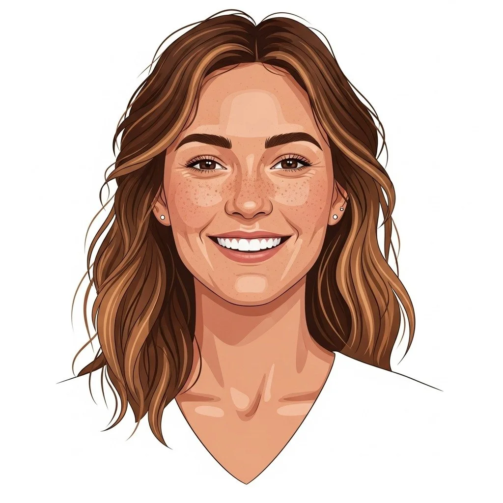Illustrated portrait of Piper, 4cast's AI partner