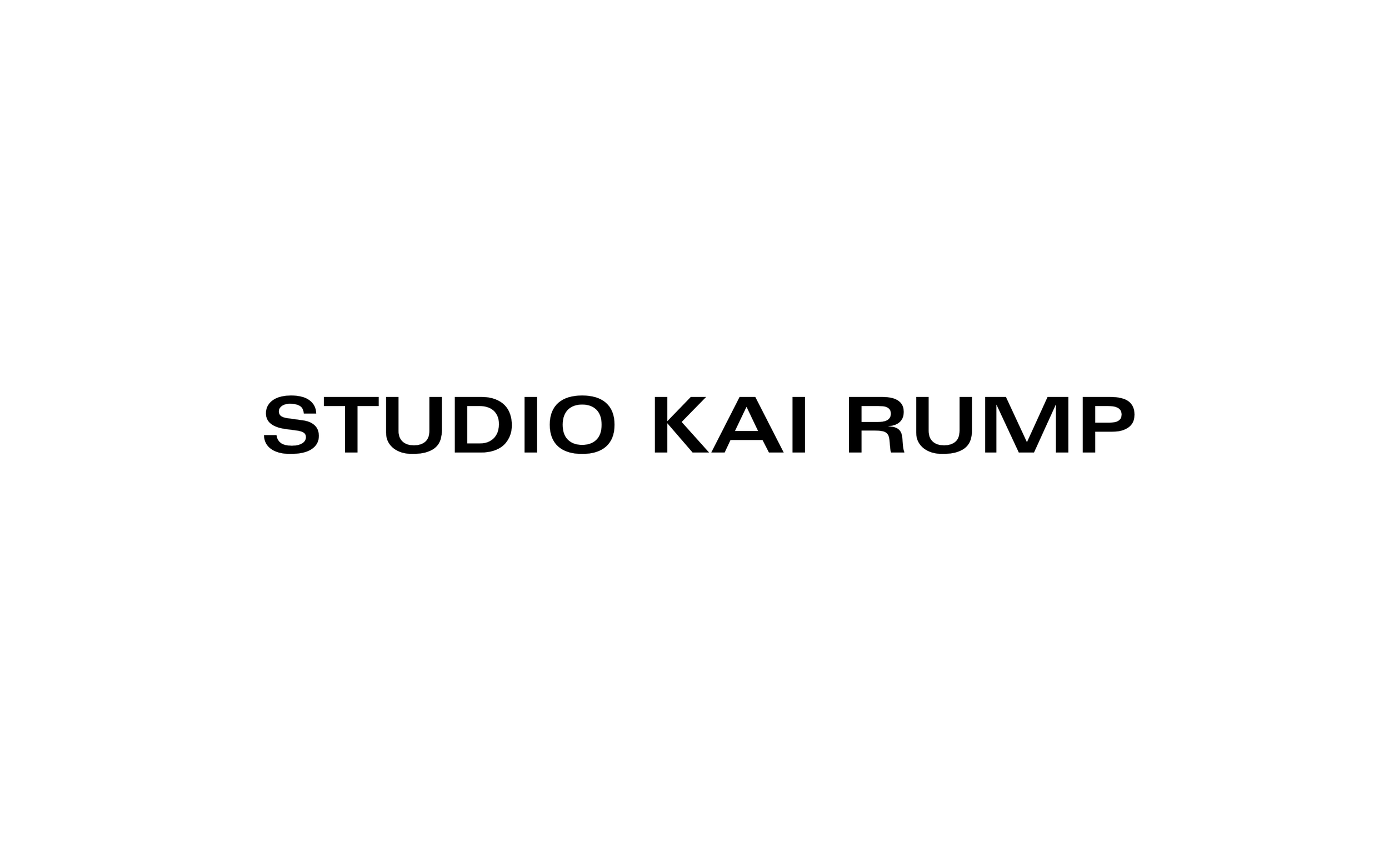 Studio Kai Rump logo in black text on a white background.