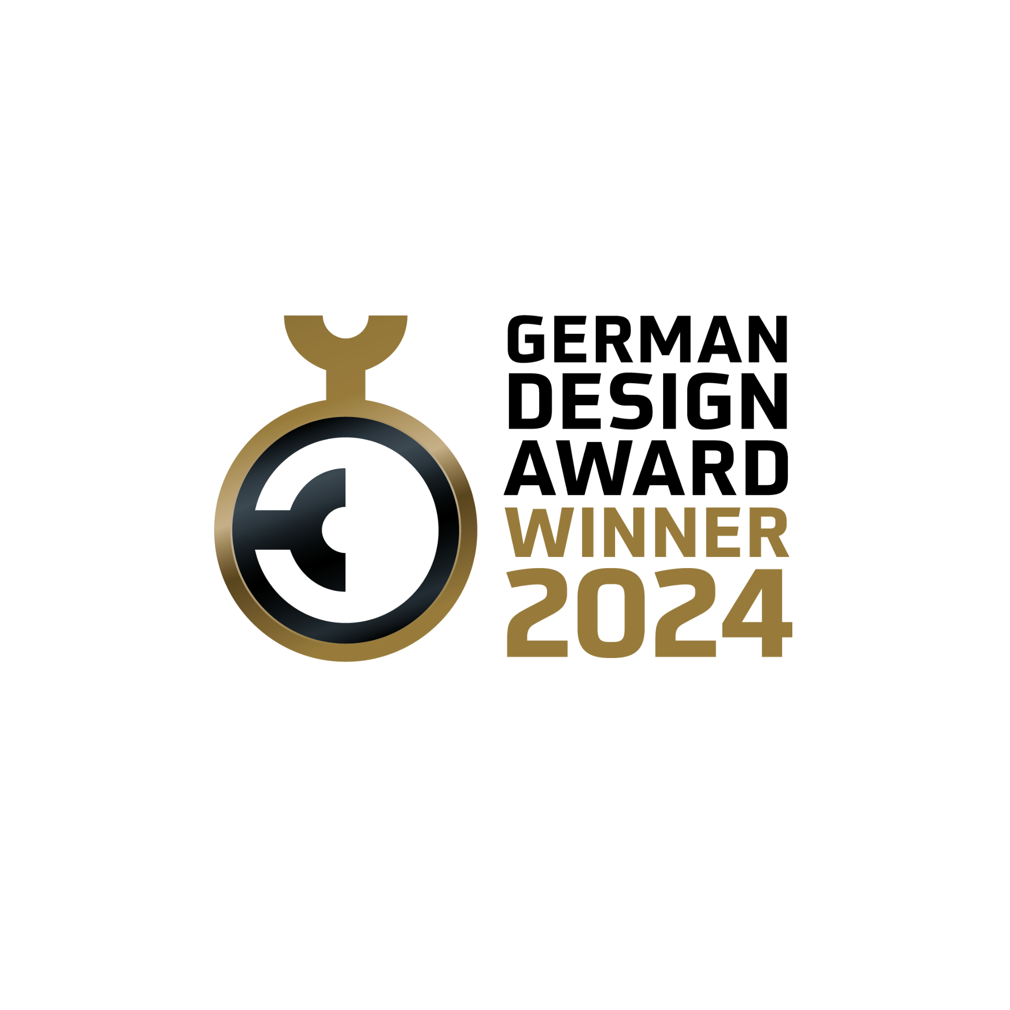 2024 German Design Award winner logo for the Xibu 2Wipe Hybrid by Hagleitner designed by Kai Rump and Studio F. A. Porsche.